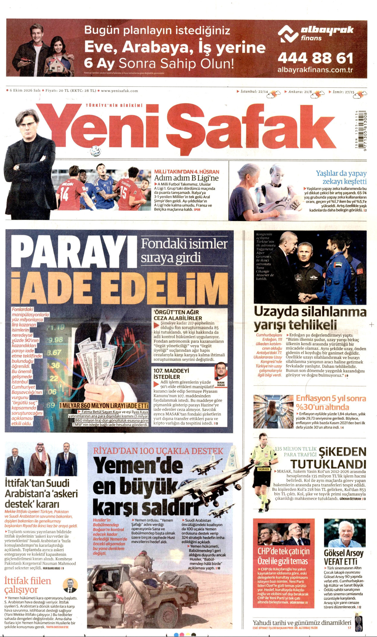 Gazeteler bugün ne yazdı? (6 Ekim) - 5. fotoğraf