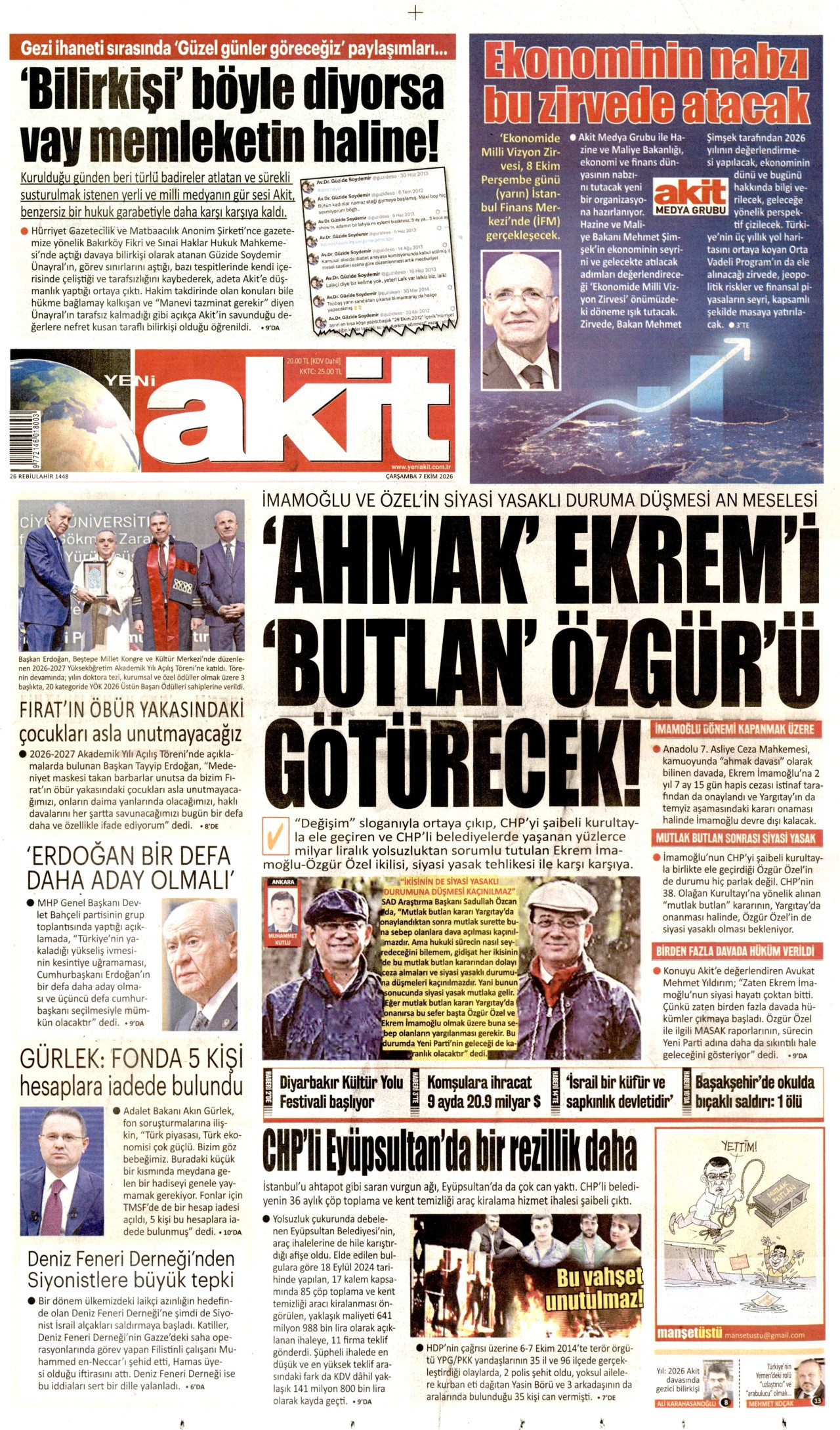 Gazeteler bugün ne yazdı? (7 Ekim) - 10. fotoğraf