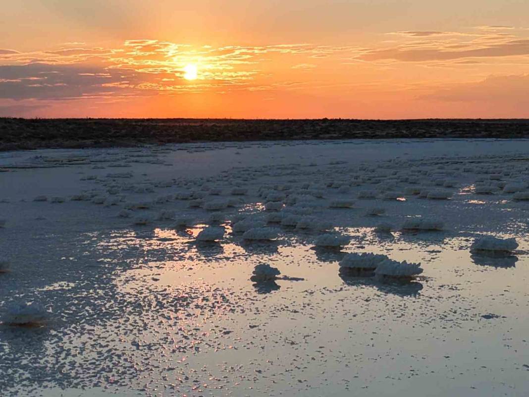 Tuz Gölü’nde eşsiz manzara! Kristaller ortaya çıktı - 6. fotoğraf