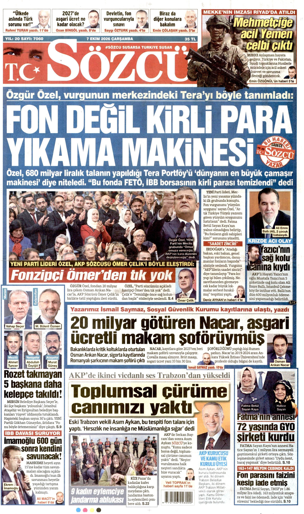 Gazeteler bugün ne yazdı? (7 Ekim) - 4. fotoğraf