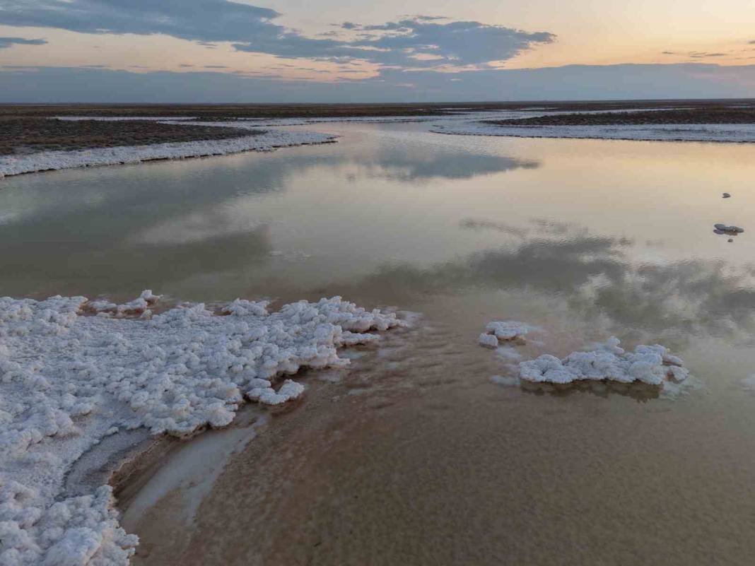 Tuz Gölü’nde eşsiz manzara! Kristaller ortaya çıktı - 10. fotoğraf