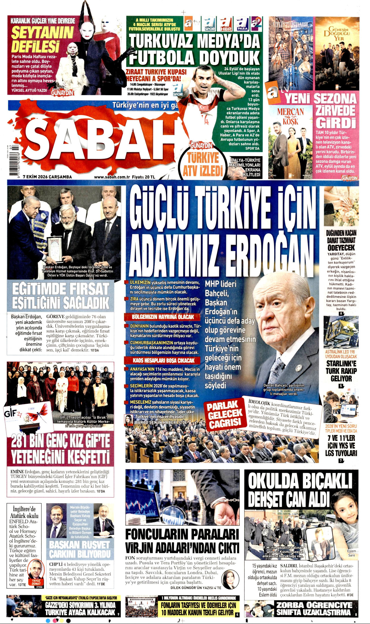 Gazeteler bugün ne yazdı? (7 Ekim) - 2. fotoğraf