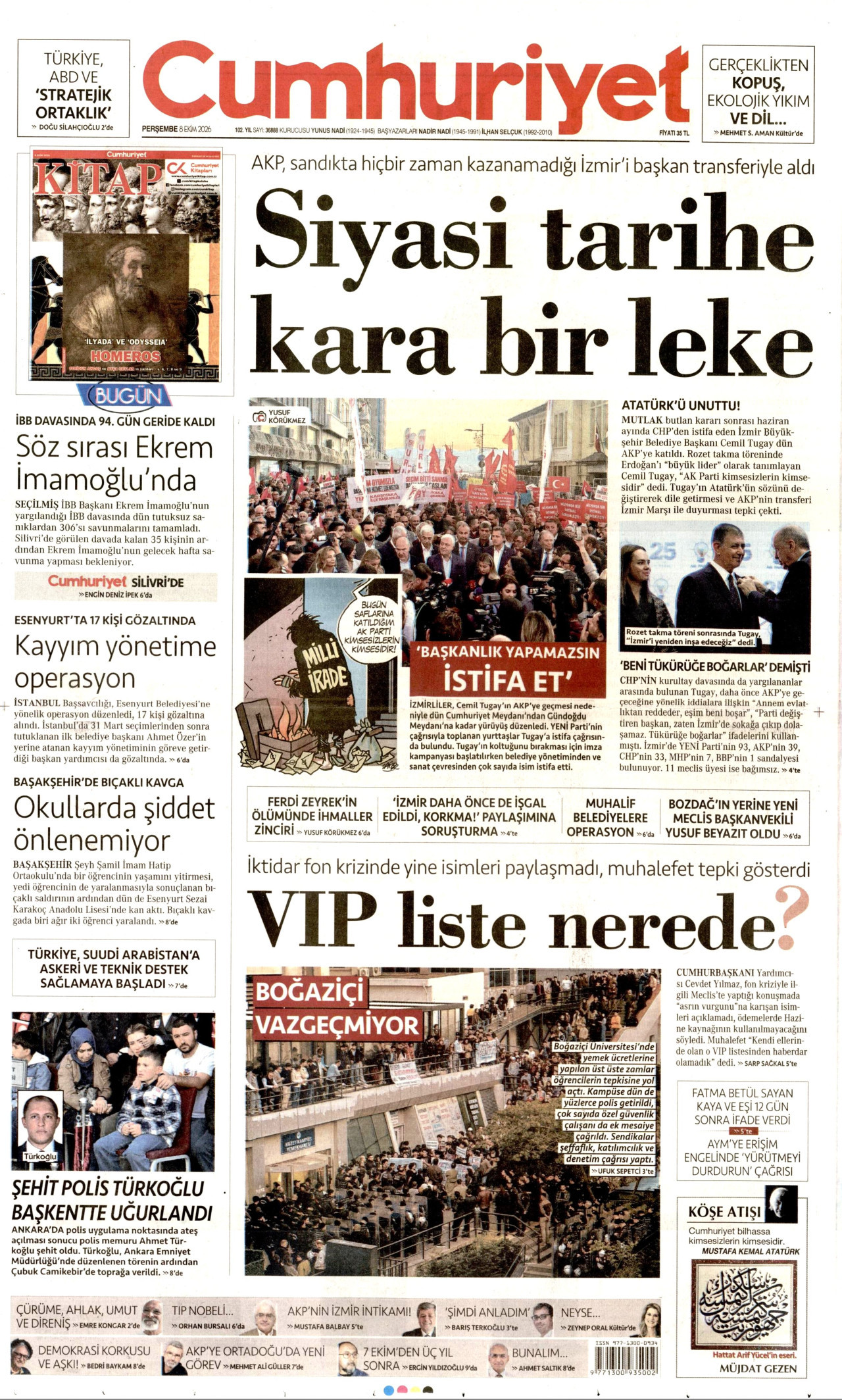 Gazeteler bugün ne yazdı? (8 Ekim) - 4. fotoğraf