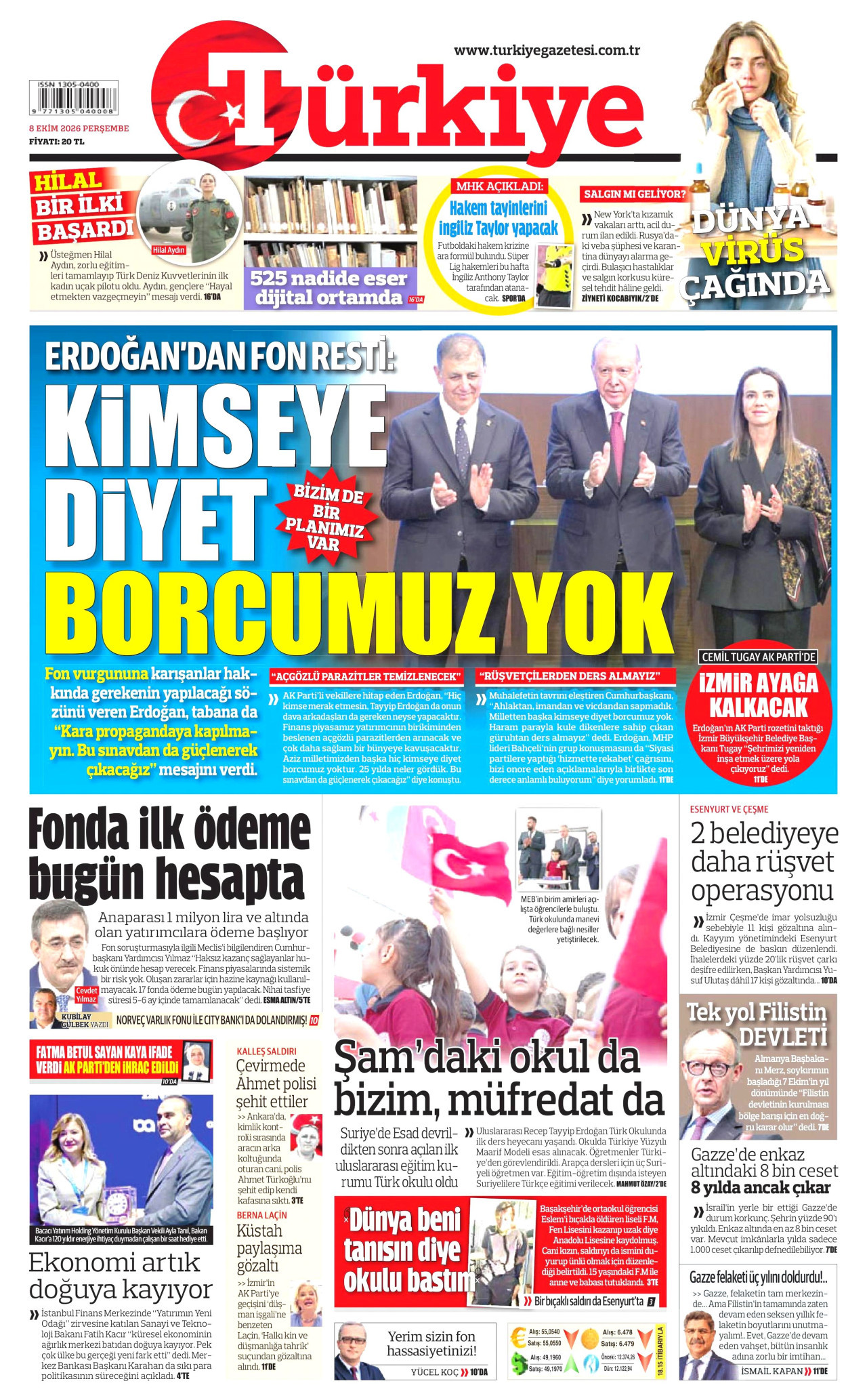 Gazeteler bugün ne yazdı? (8 Ekim) - 2. fotoğraf