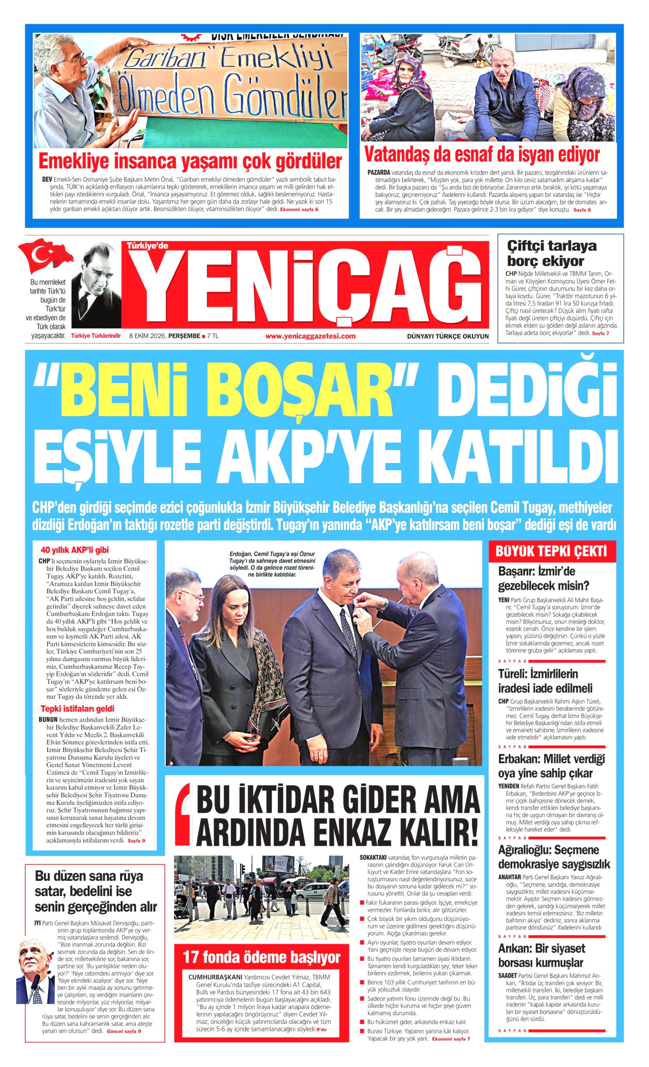 Gazeteler bugün ne yazdı? (8 Ekim) - 3. fotoğraf