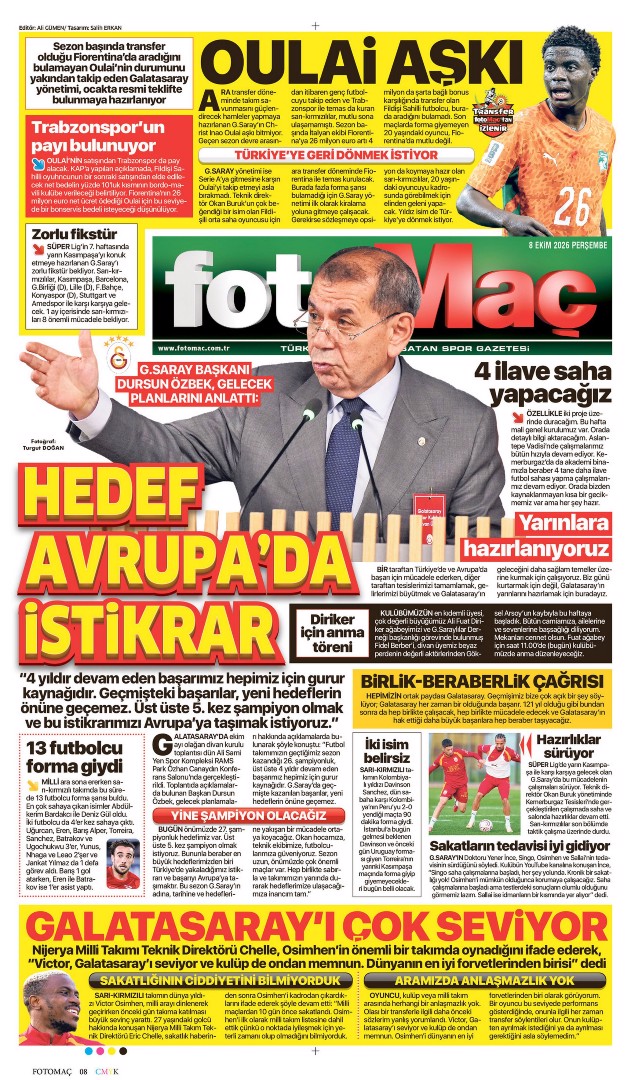 Galatasaray'dan Oulai bombası | Spor manşetleri - 12. fotoğraf