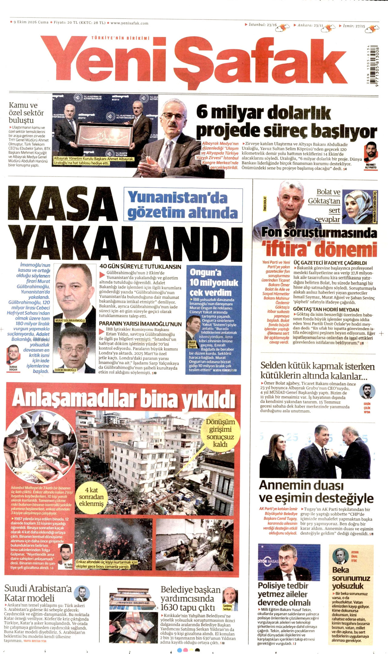 Gazeteler bugün ne yazdı? (9 Ekim) - 4. fotoğraf