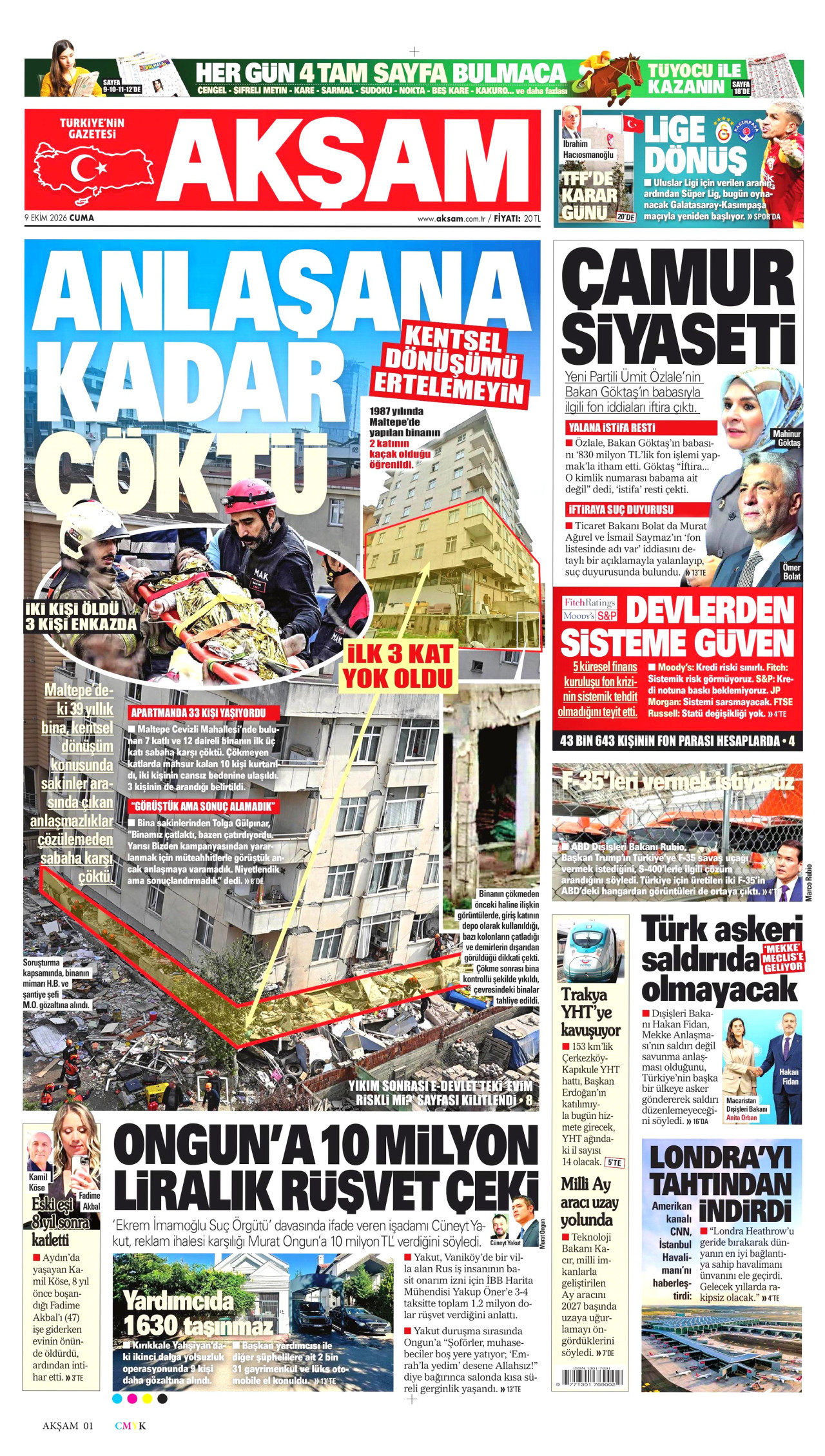 Gazeteler bugün ne yazdı? (9 Ekim) - 8. fotoğraf