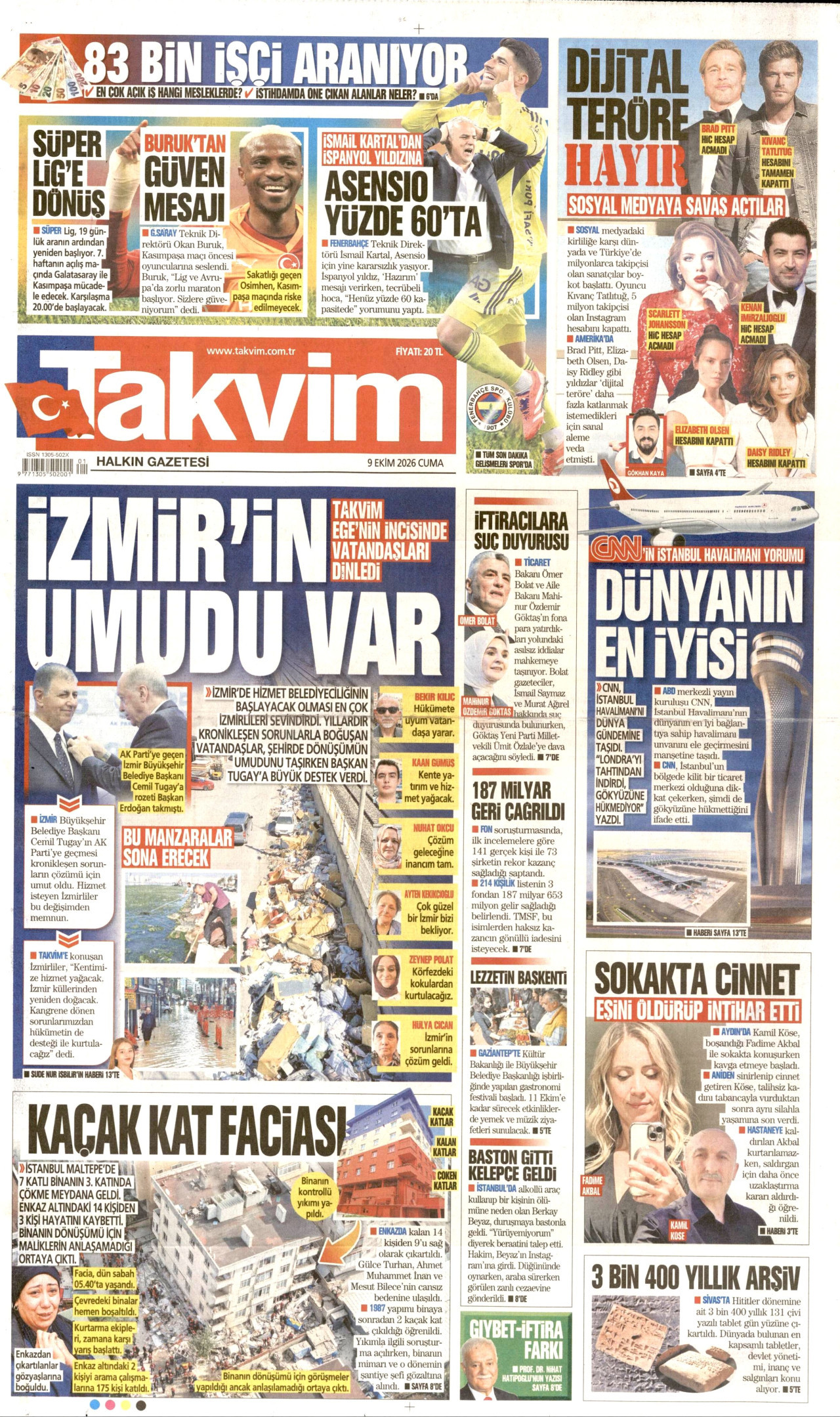 Gazeteler bugün ne yazdı? (9 Ekim) - 11. fotoğraf