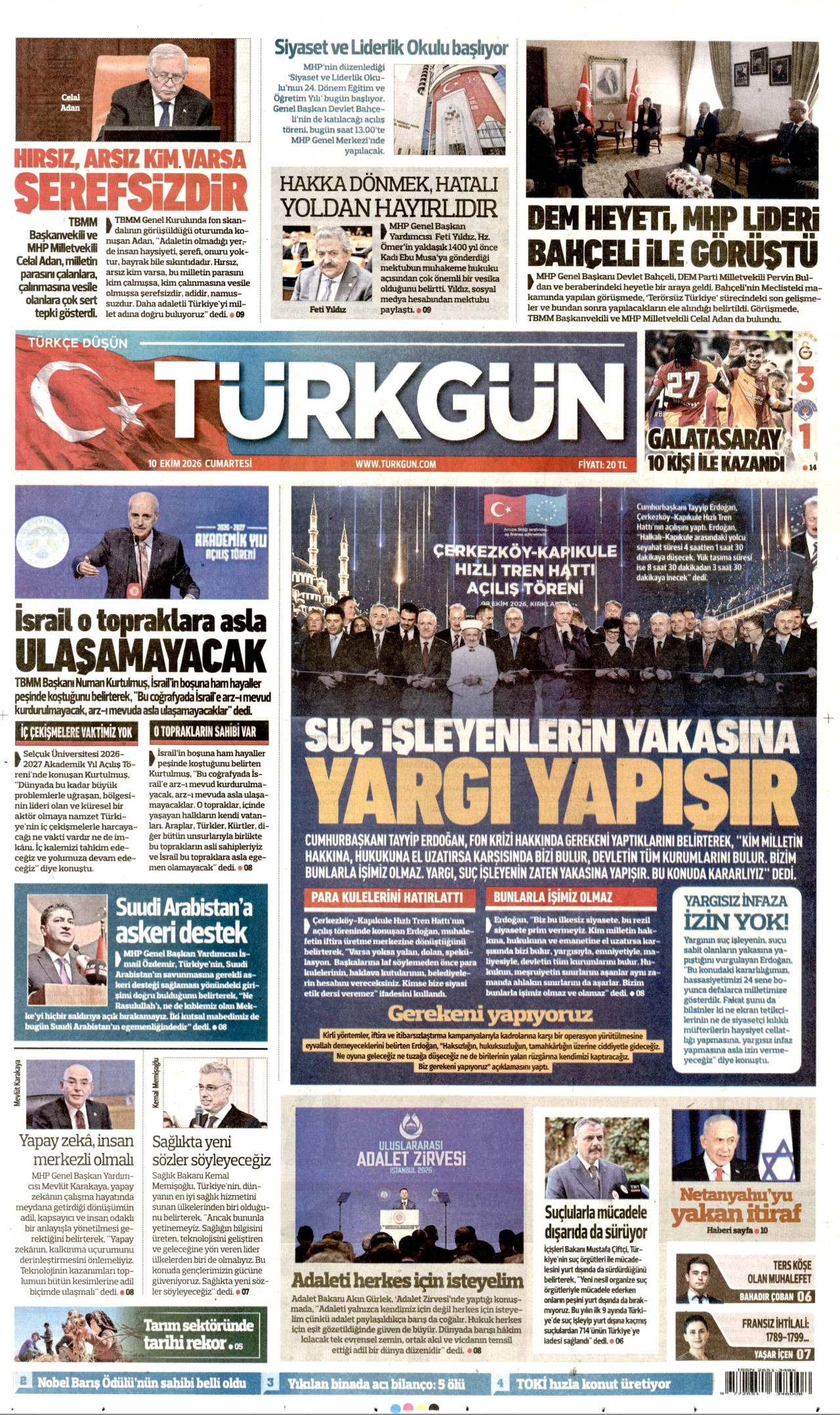 Gazeteler bugün ne yazdı? (10 Ekim) - 4. fotoğraf