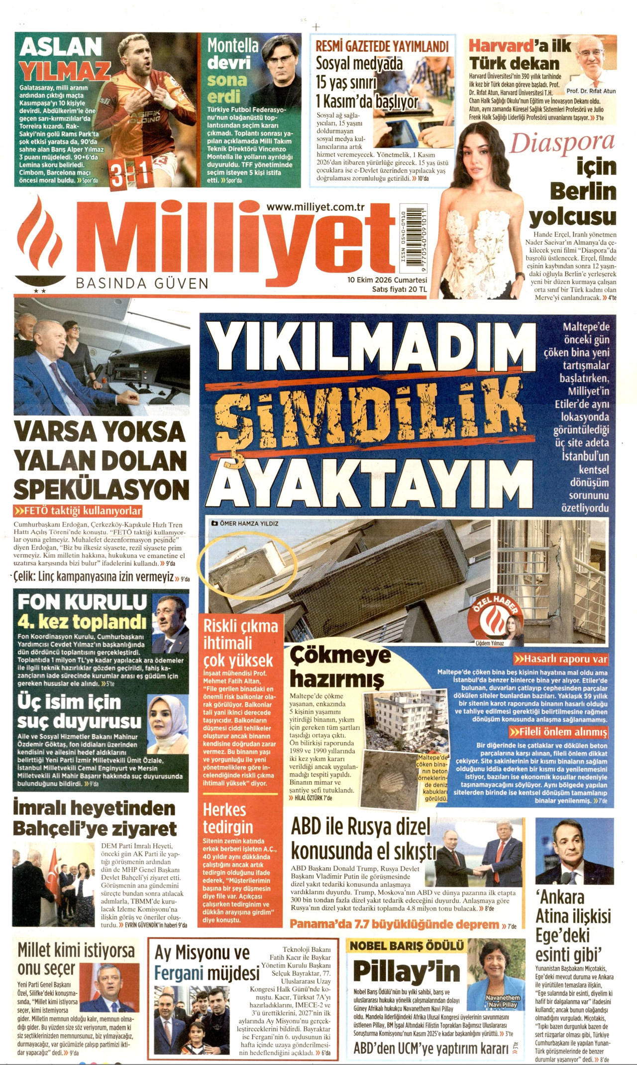 Gazeteler bugün ne yazdı? (10 Ekim) - 9. fotoğraf