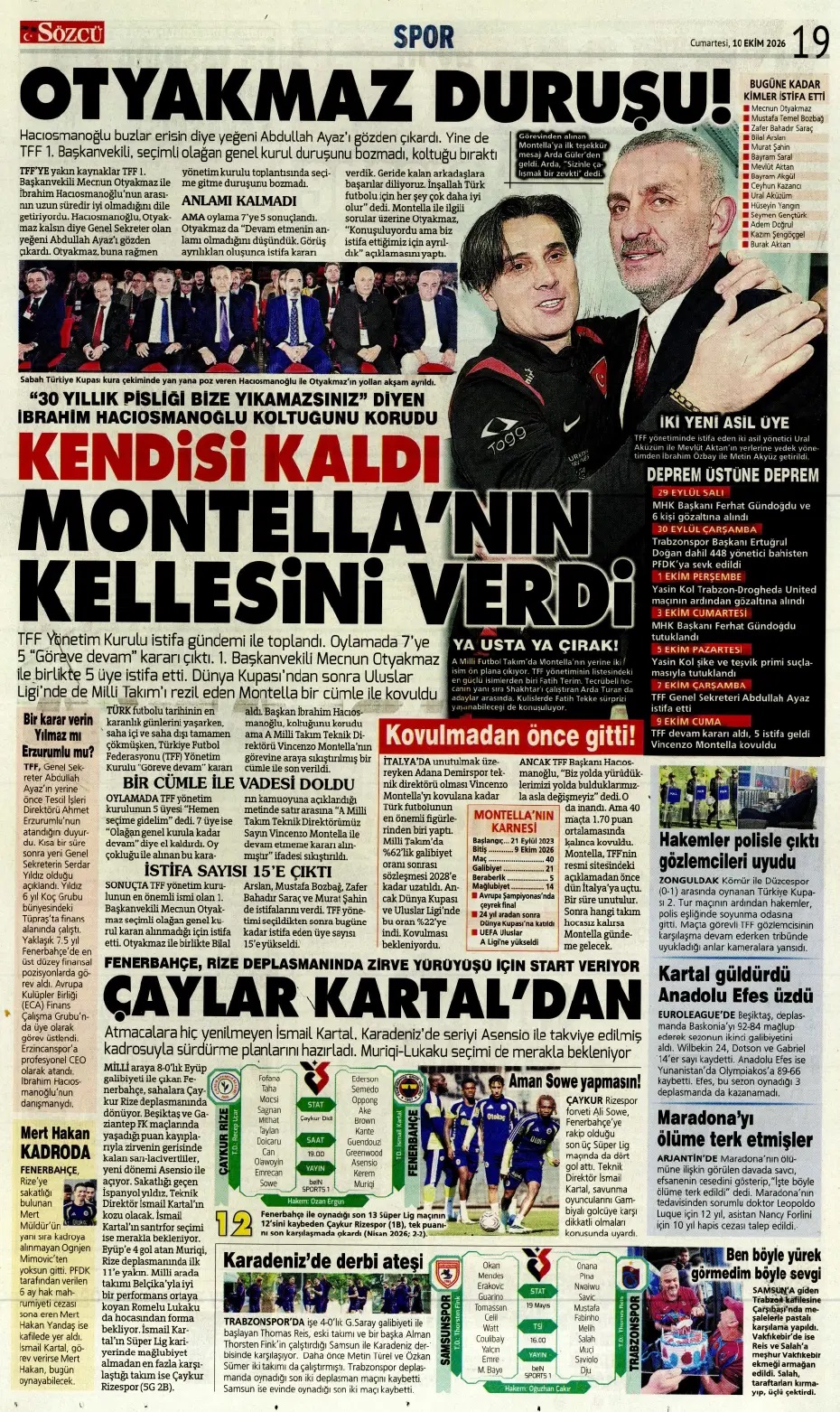 Aslan'da barış zamanı! Spor basını bugün ne yazdı? (10 Ekim) - 11. fotoğraf