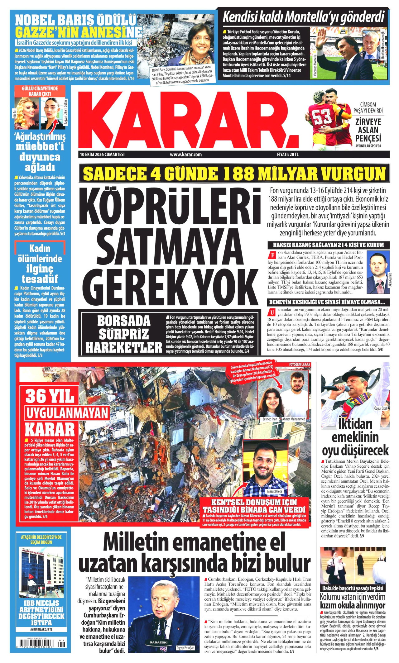 Gazeteler bugün ne yazdı? (10 Ekim) - 6. fotoğraf