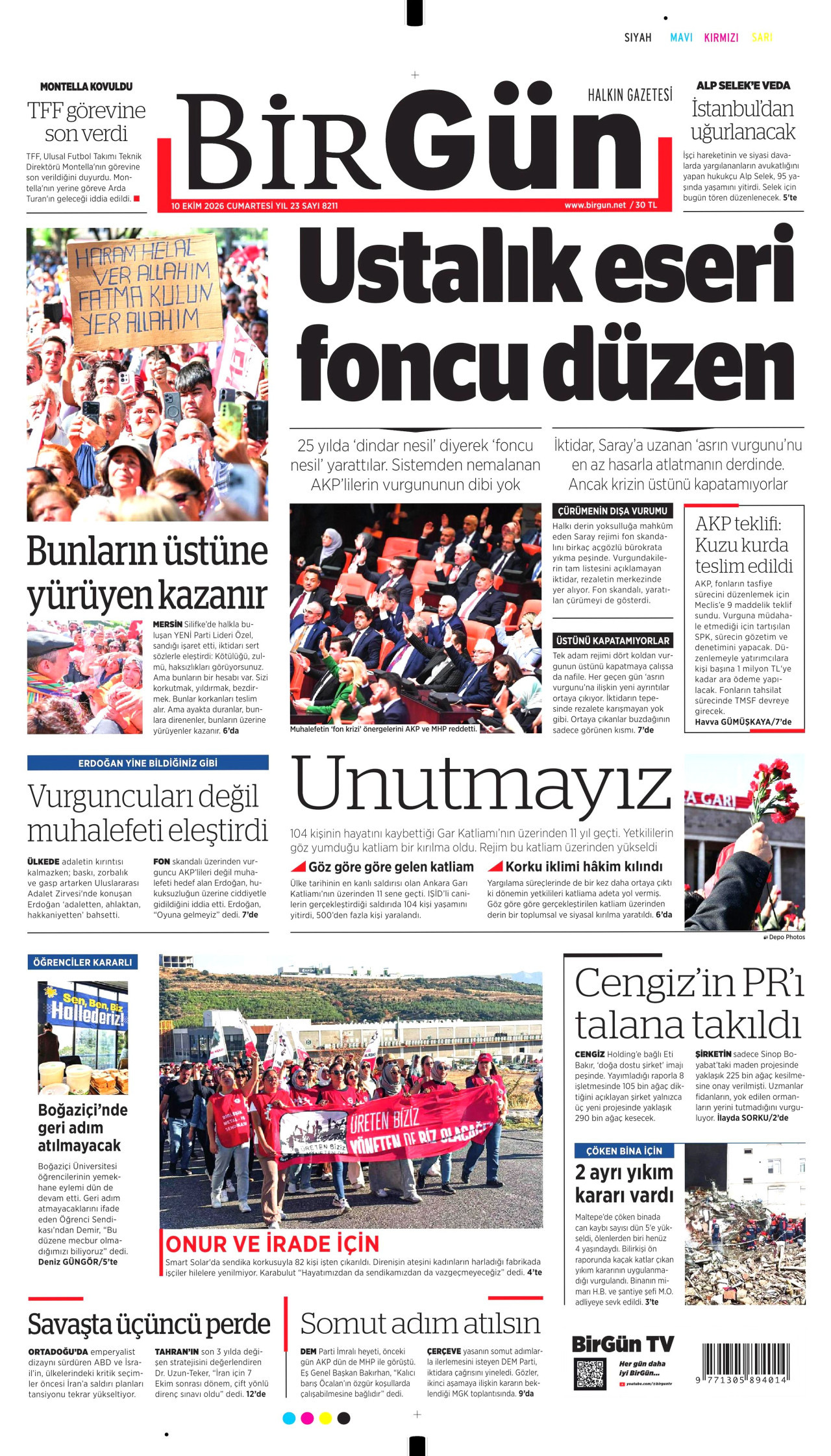 Gazeteler bugün ne yazdı? (10 Ekim) - 1. fotoğraf
