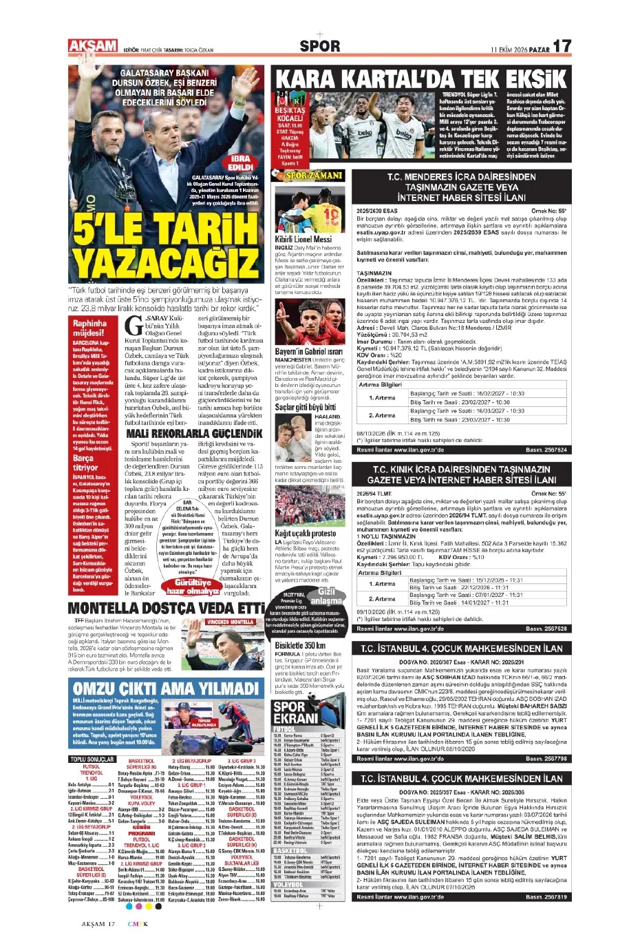 Fenerbahçe şovla döndü! Spor basını bugün ne yazdı? (11 Ekim) - 2. fotoğraf