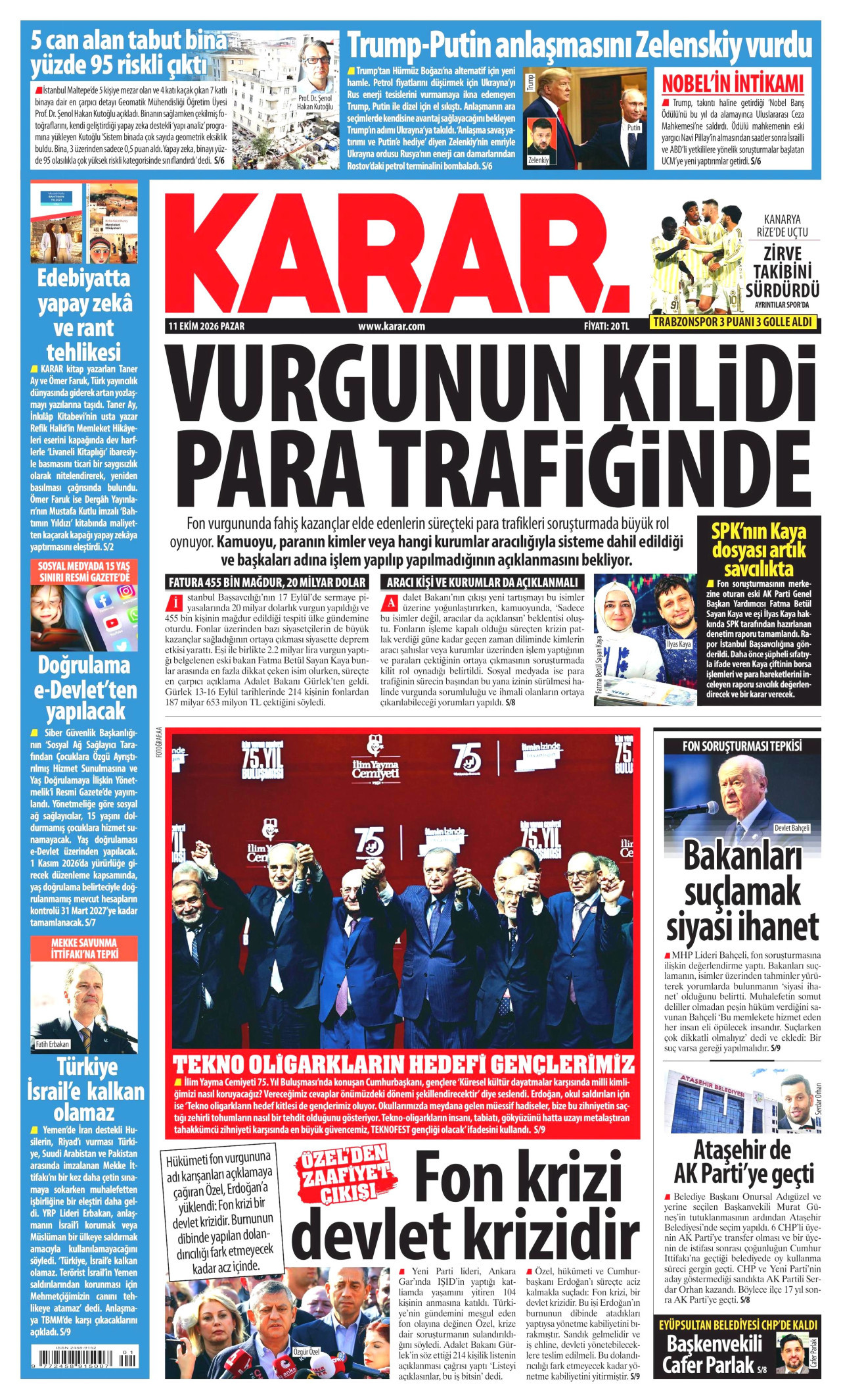 Gazeteler bugün ne yazdı? (11 Ekim) - 12. fotoğraf