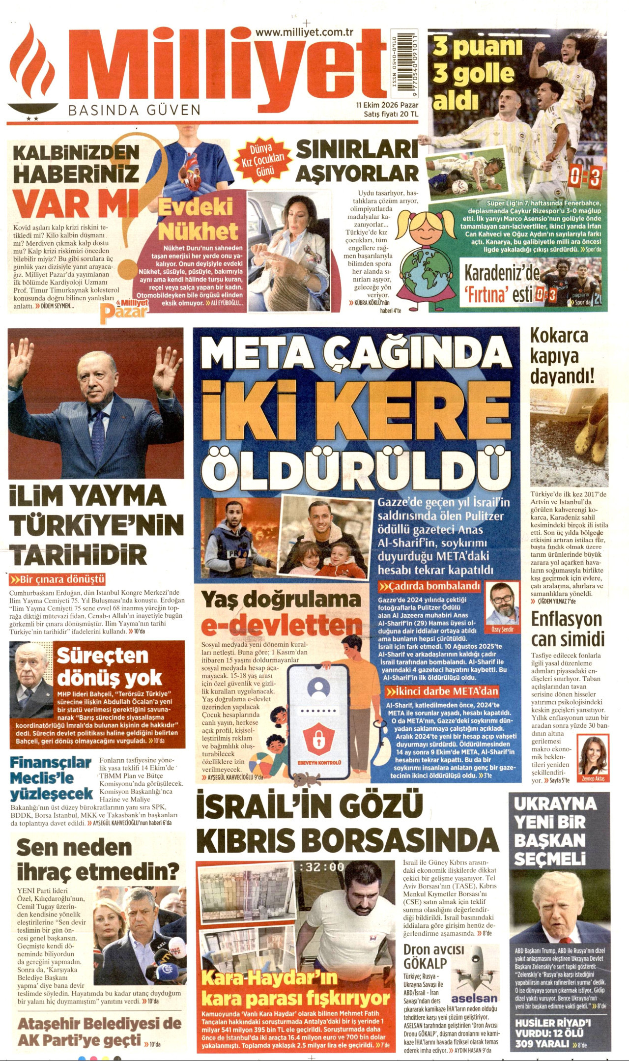 Gazeteler bugün ne yazdı? (11 Ekim) - 9. fotoğraf