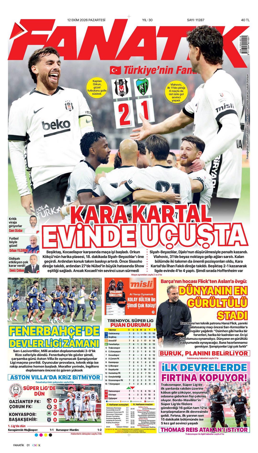 Evde huzur var | Spor manşetleri - 3. fotoğraf