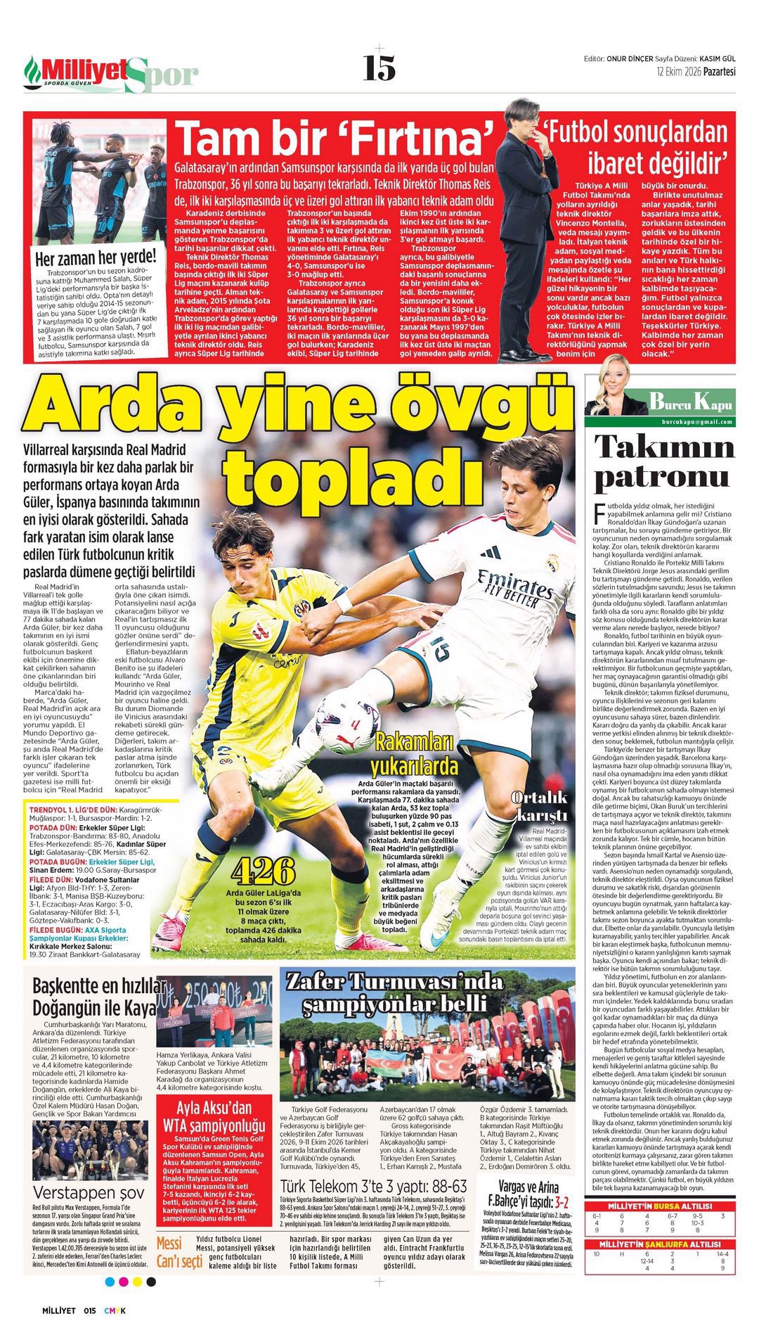 Evde huzur var | Spor manşetleri - 14. fotoğraf