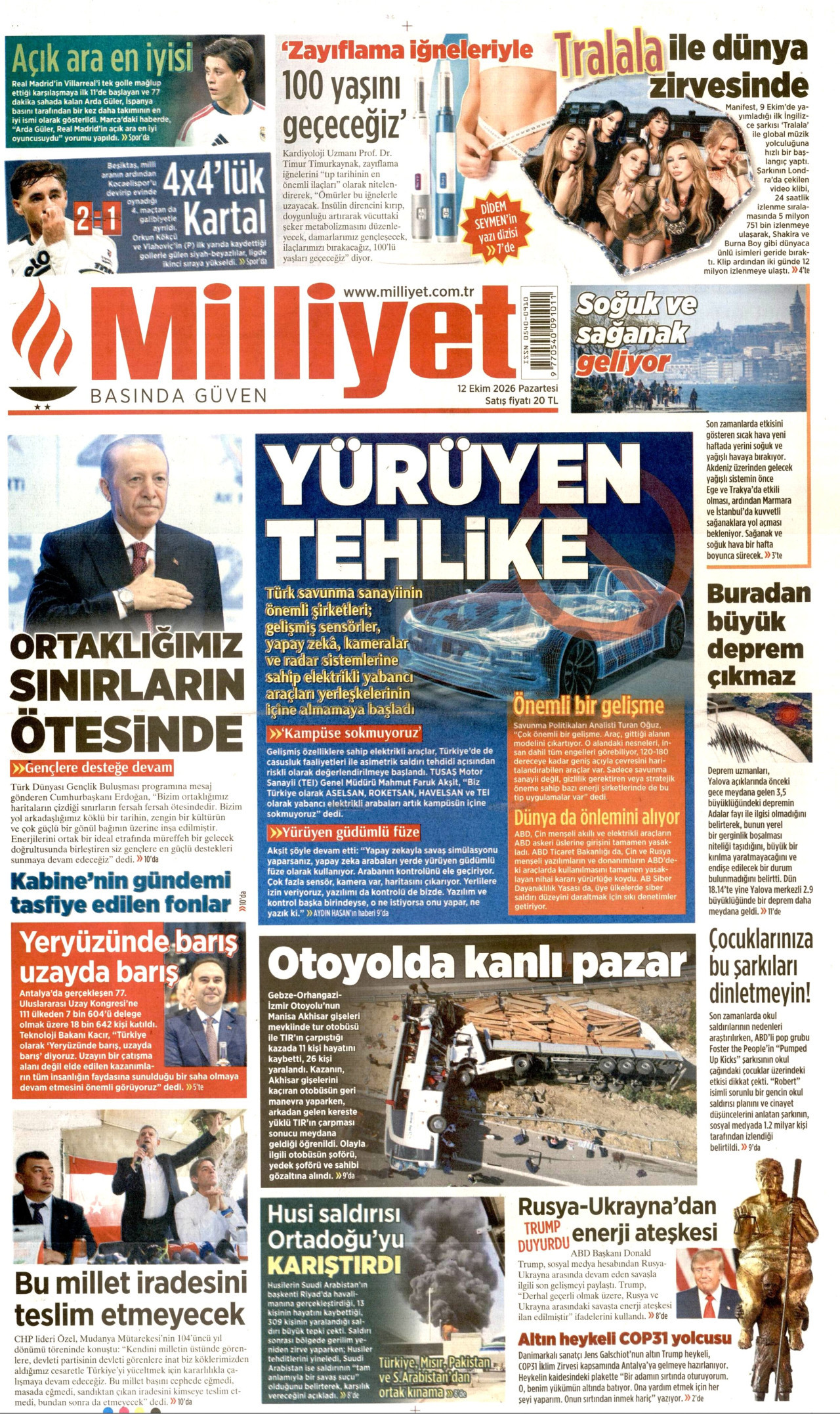 Gazeteler bugün ne yazdı? (12 Ekim) - 10. fotoğraf