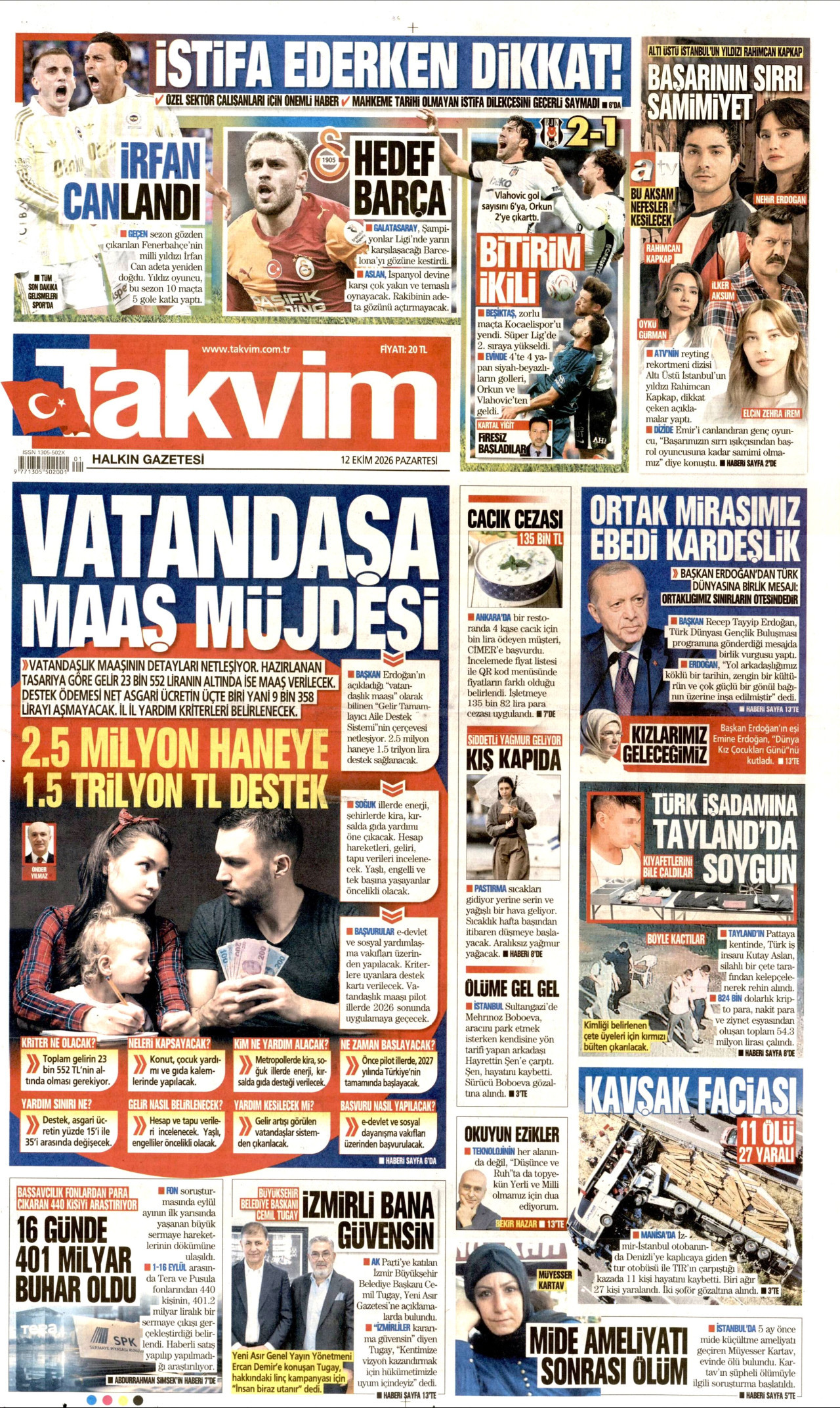 Gazeteler bugün ne yazdı? (12 Ekim) - 11. fotoğraf
