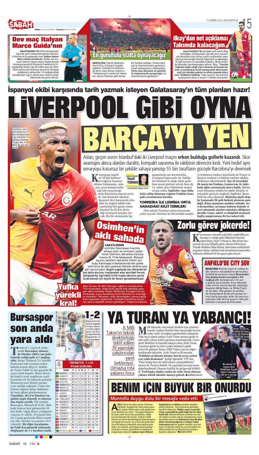 Evde huzur var | Spor manşetleri - 11. fotoğraf