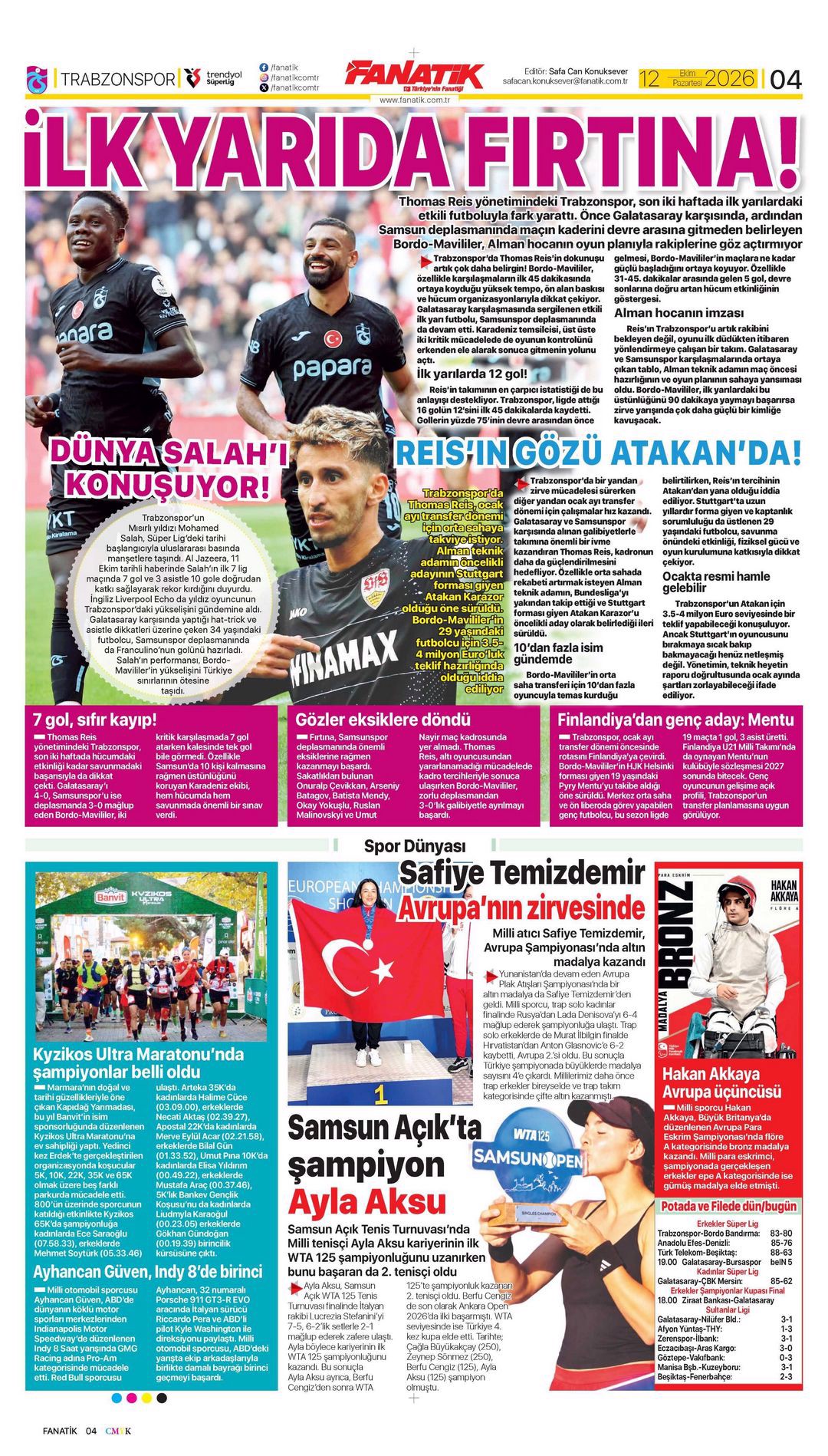 Evde huzur var | Spor manşetleri - 12. fotoğraf