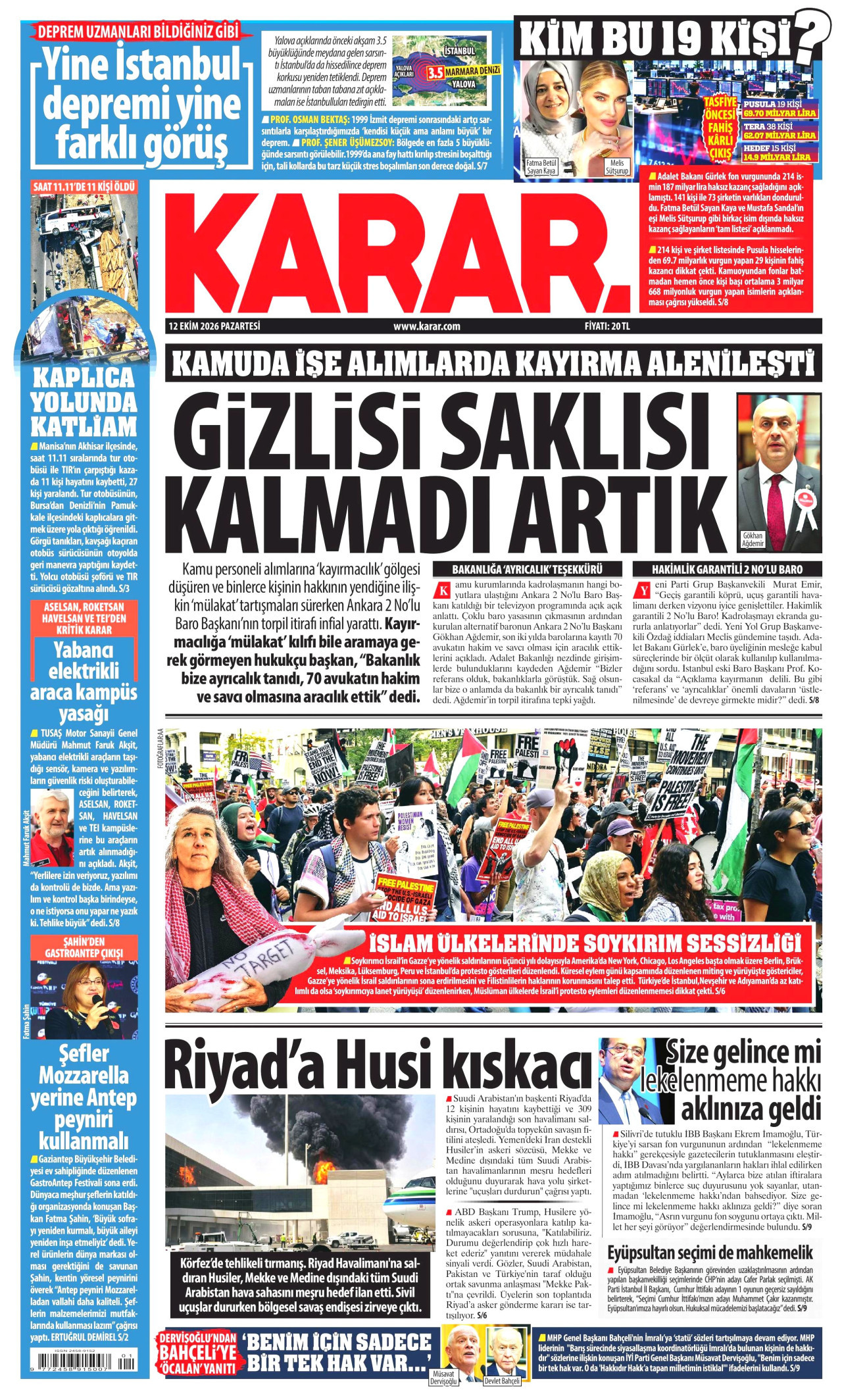 Gazeteler bugün ne yazdı? (12 Ekim) - 9. fotoğraf