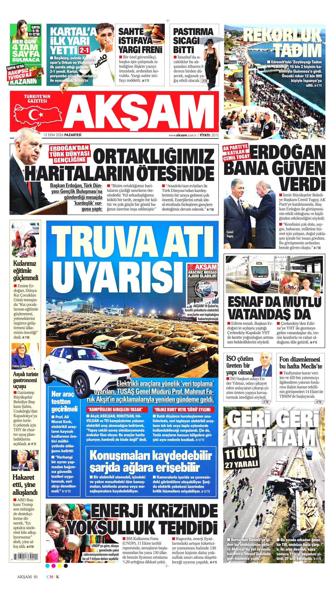 Gazeteler bugün ne yazdı? (12 Ekim) - 5. fotoğraf