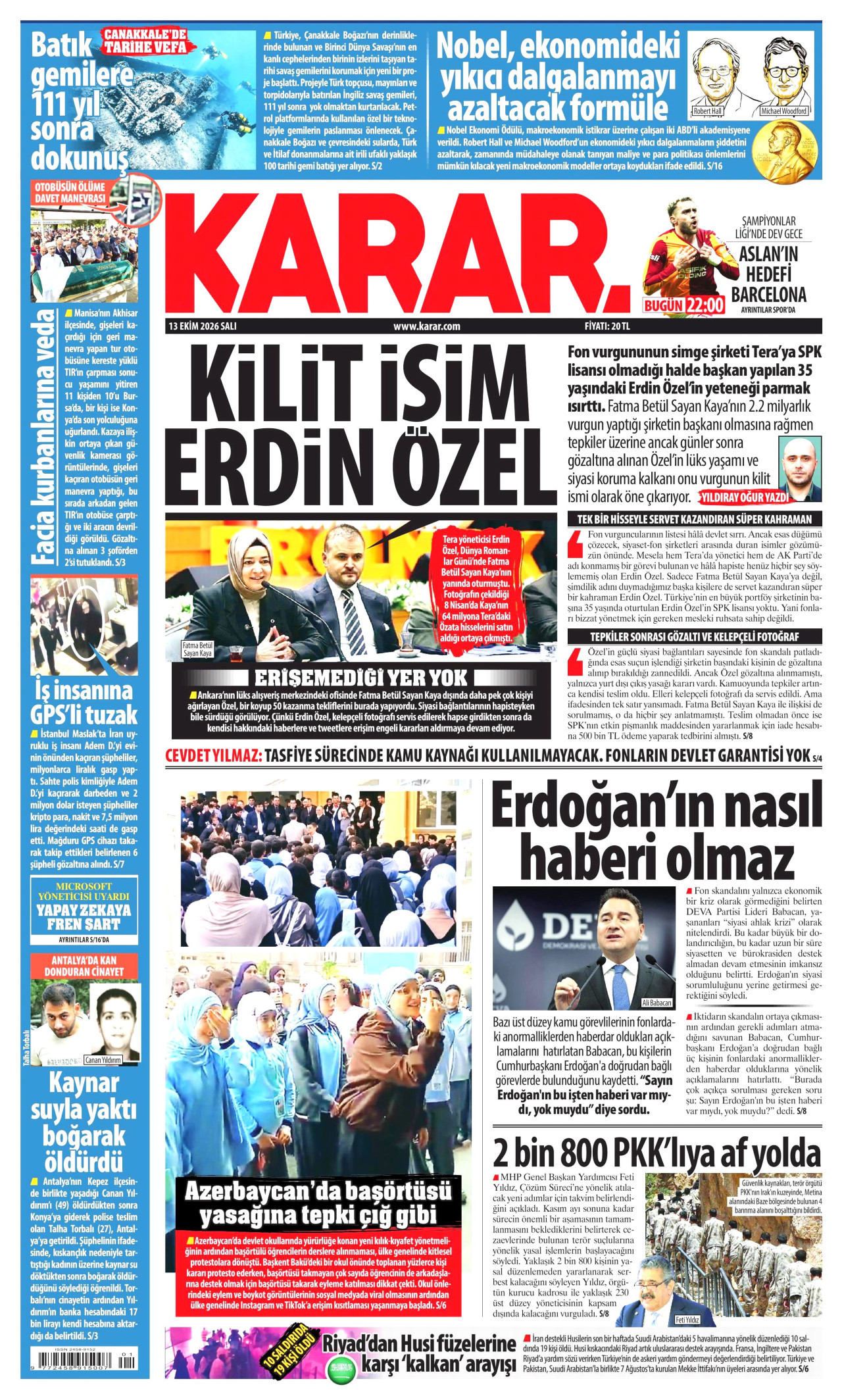 Gazeteler bugün ne yazdı? (13 Ekim) - 5. fotoğraf