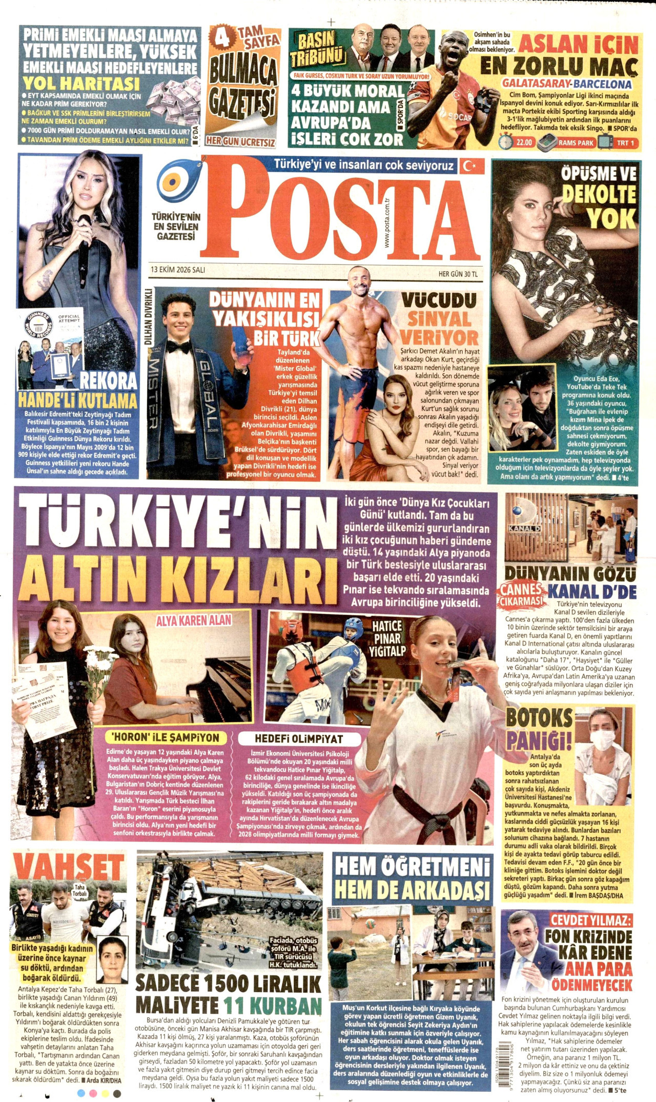 Gazeteler bugün ne yazdı? (13 Ekim) - 11. fotoğraf