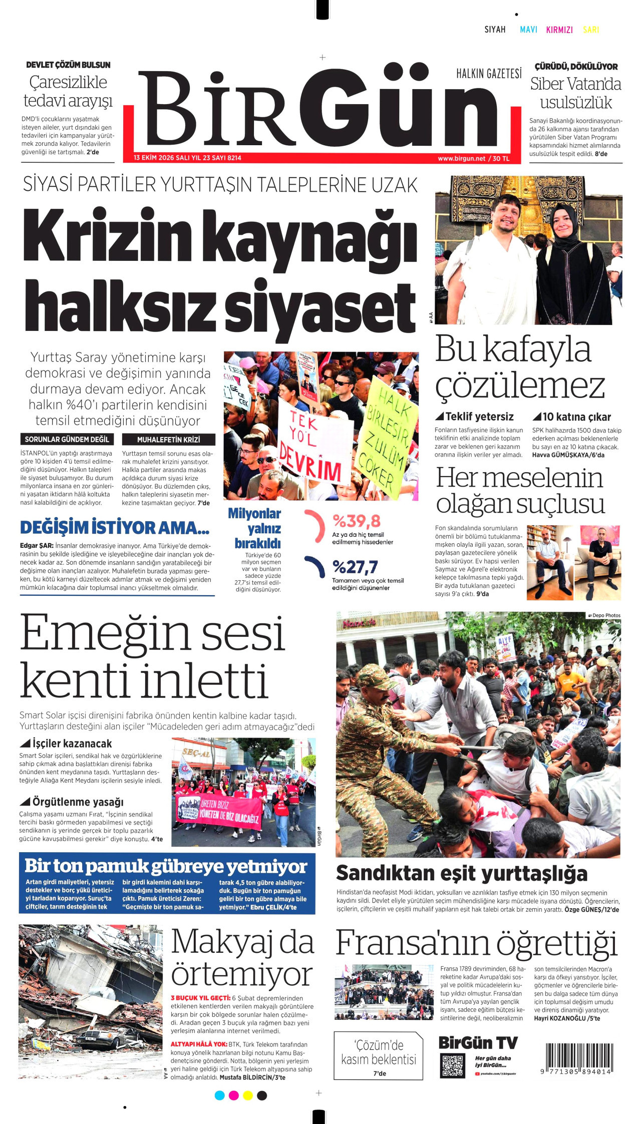 Gazeteler bugün ne yazdı? (13 Ekim) - 1. fotoğraf