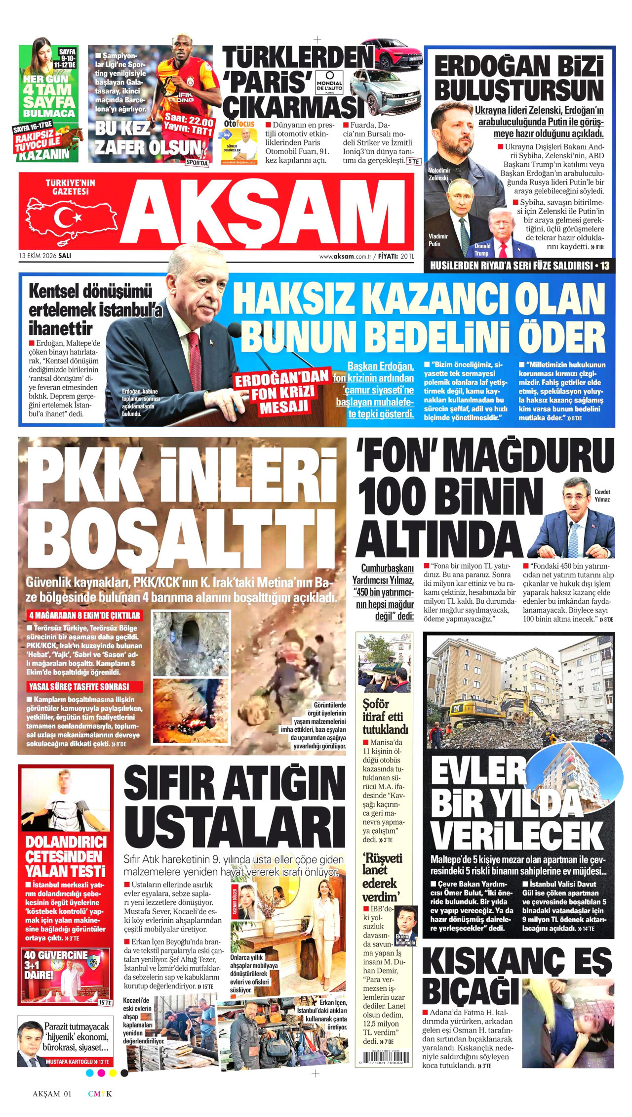 Gazeteler bugün ne yazdı? (13 Ekim) - 8. fotoğraf