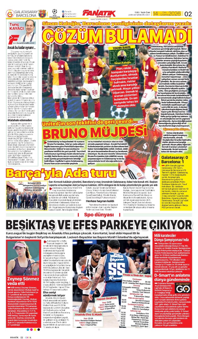 Umutlarımız Barça'landı | Spor manşetleri - 17. fotoğraf