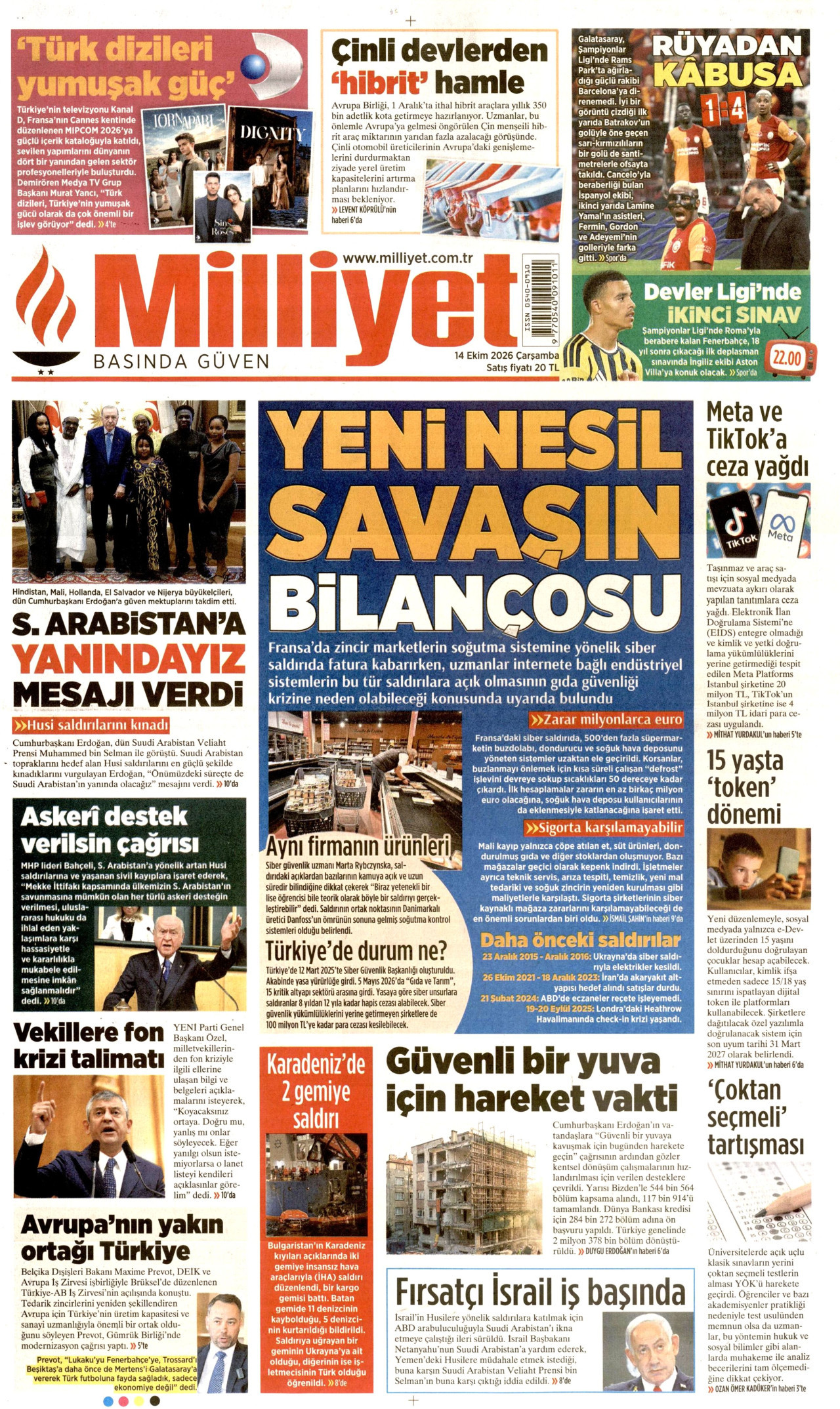 Gazeteler bugün ne yazdı? (14 Ekim) - 3. fotoğraf