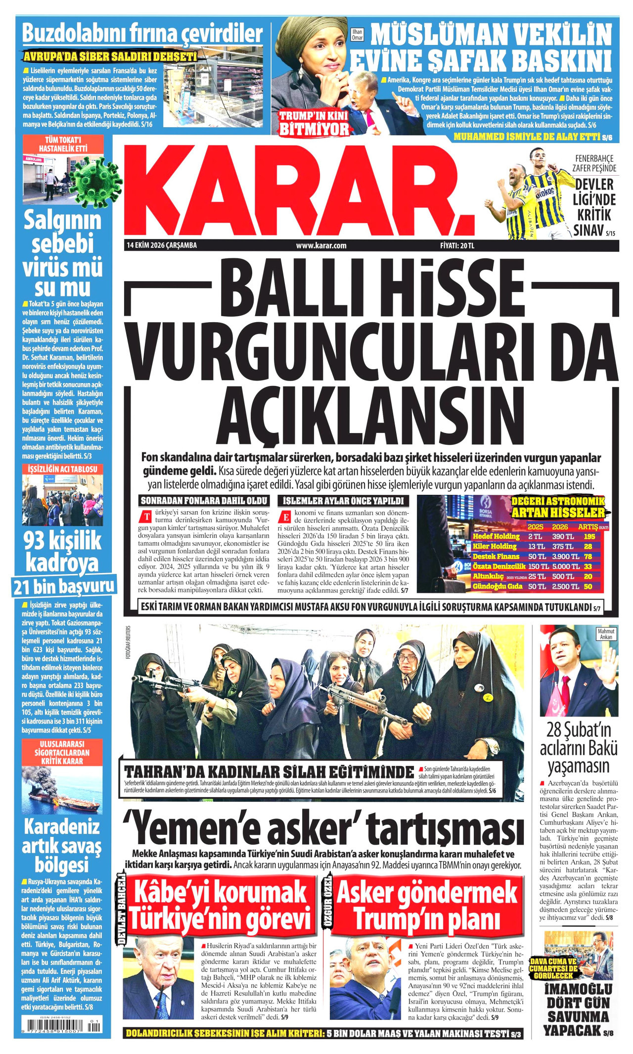 Gazeteler bugün ne yazdı? (14 Ekim) - 6. fotoğraf