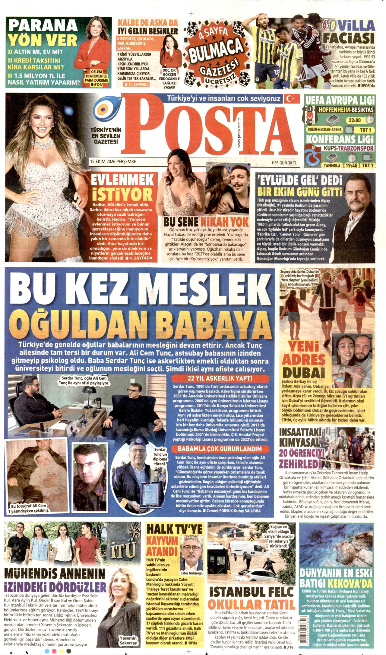 Gazeteler bugün ne yazdı? (15 Ekim) - 10. fotoğraf