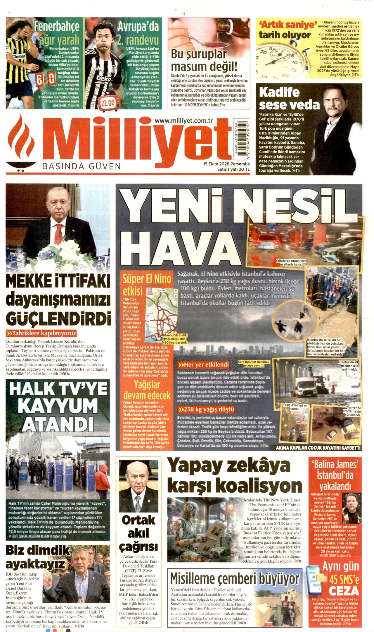 Gazeteler bugün ne yazdı? (15 Ekim) - 9. fotoğraf