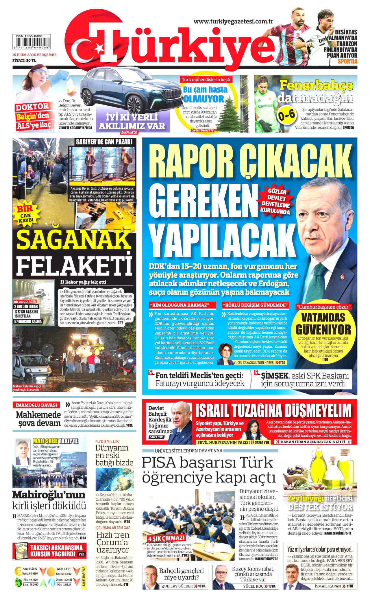 Gazeteler bugün ne yazdı? (15 Ekim) - 5. fotoğraf