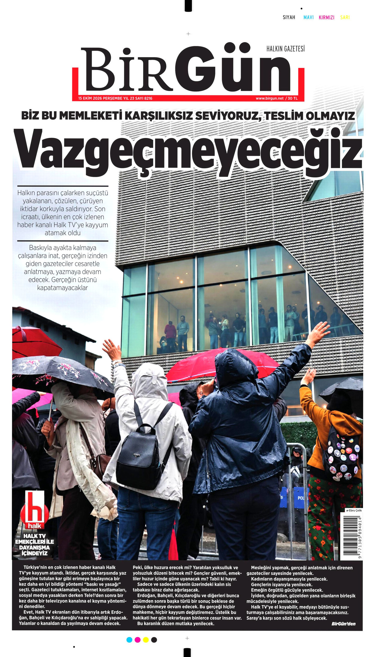 Gazeteler bugün ne yazdı? (15 Ekim) - 2. fotoğraf