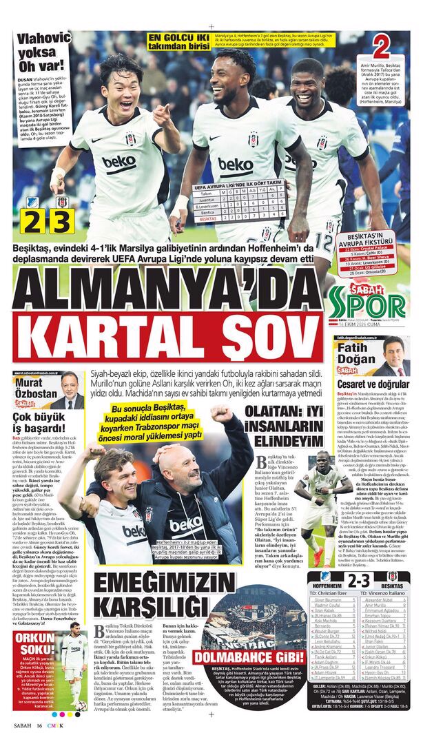 Oh be Kartal varmış! | Spor manşetleri - 12. fotoğraf