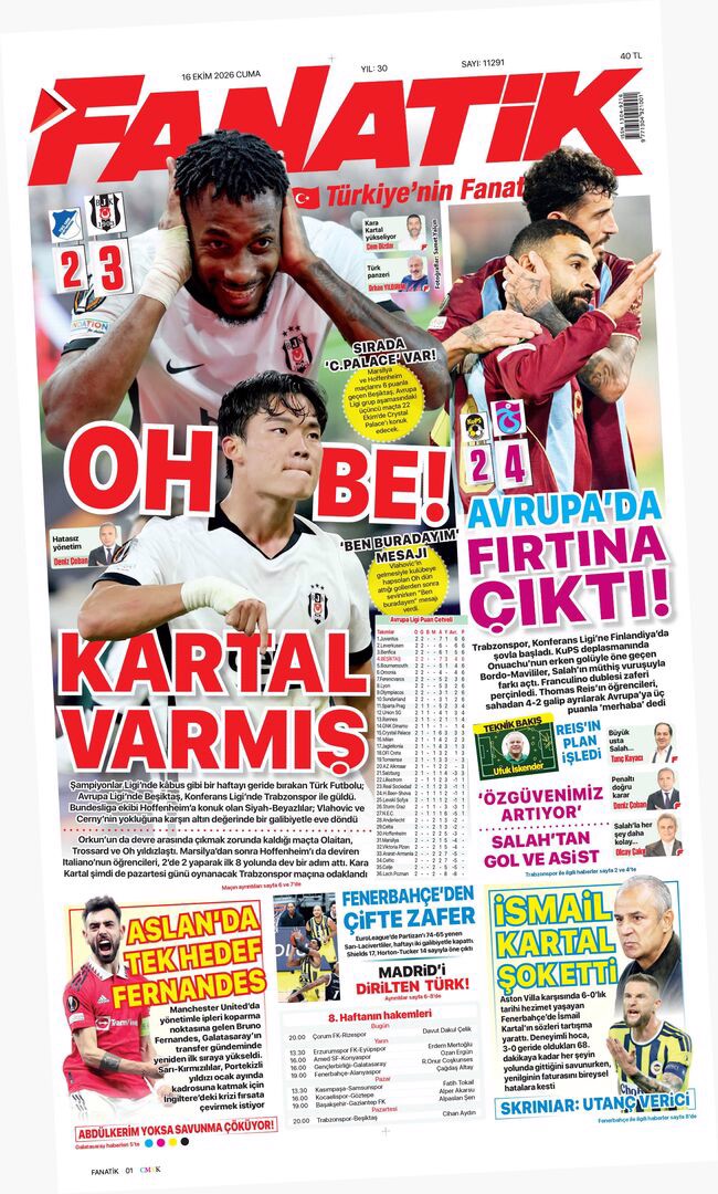Oh be Kartal varmış! | Spor manşetleri - 1. fotoğraf