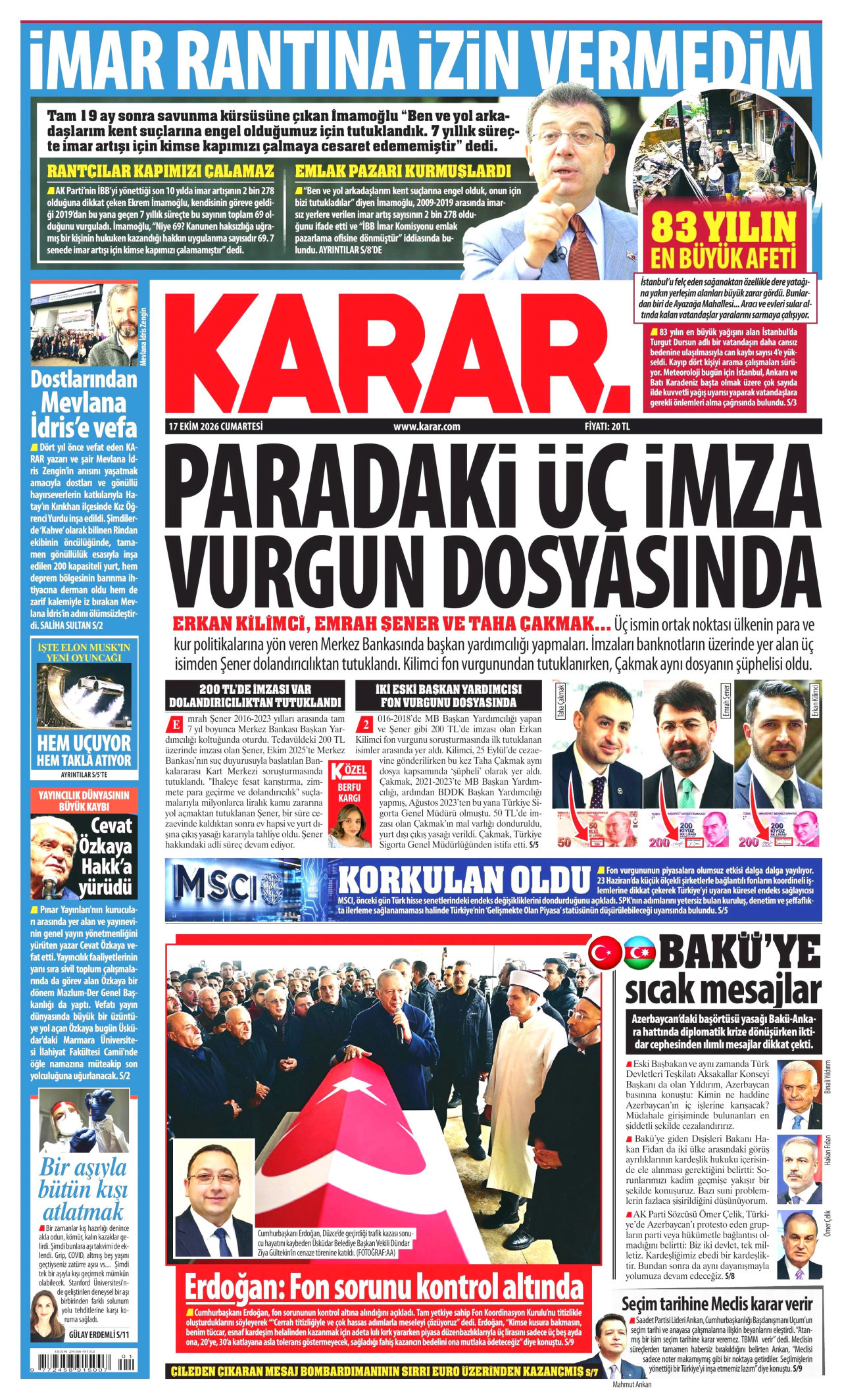 Gazeteler bugün ne yazdı? (17 Ekim) - 8. fotoğraf