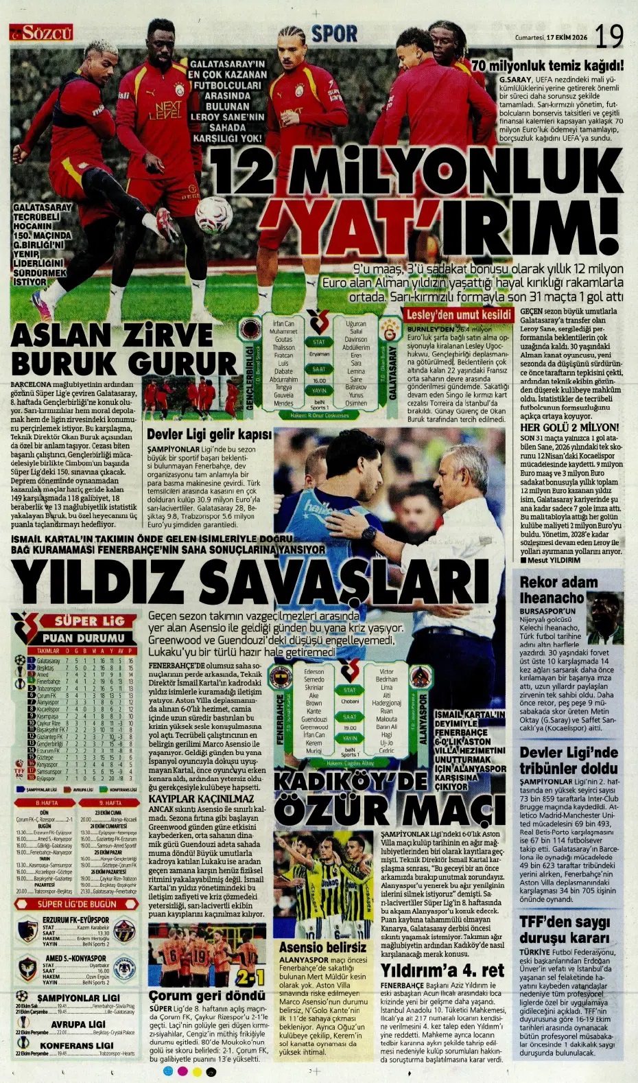 Beşiktaş'ın sırrı Italiano'nun öfkesi! Spor basını bugün ne yazdı? (17 Ekim) - 10. fotoğraf