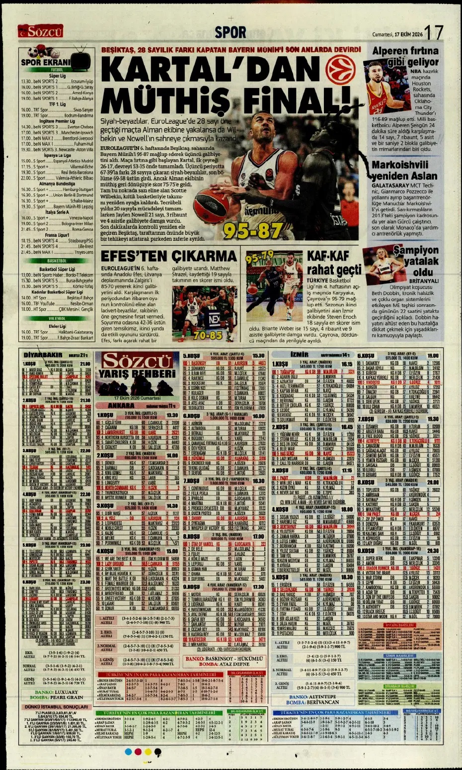 Beşiktaş'ın sırrı Italiano'nun öfkesi! Spor basını bugün ne yazdı? (17 Ekim) - 2. fotoğraf