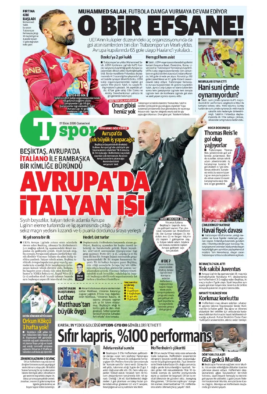 Beşiktaş'ın sırrı Italiano'nun öfkesi! Spor basını bugün ne yazdı? (17 Ekim) - 7. fotoğraf