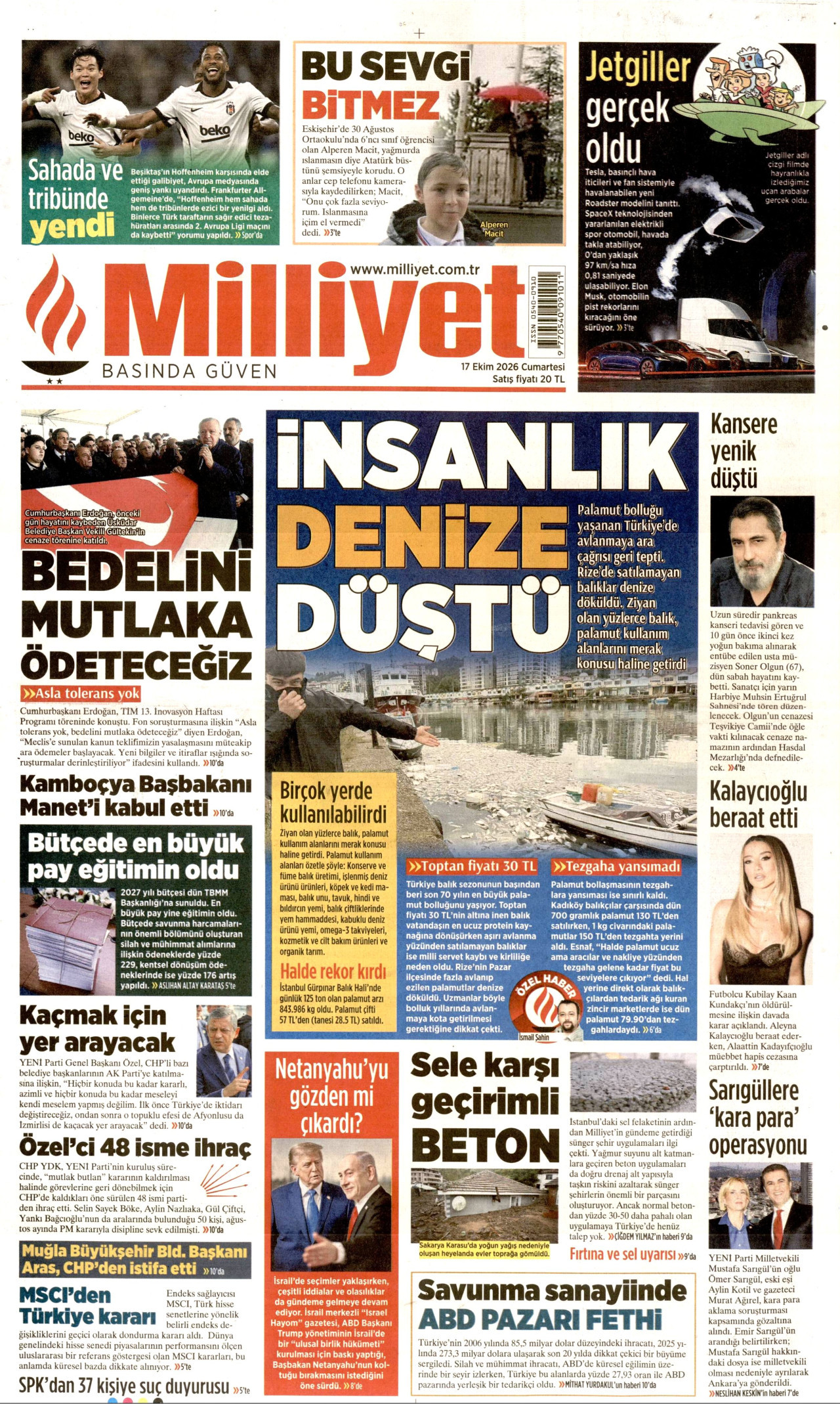 Gazeteler bugün ne yazdı? (17 Ekim) - 9. fotoğraf