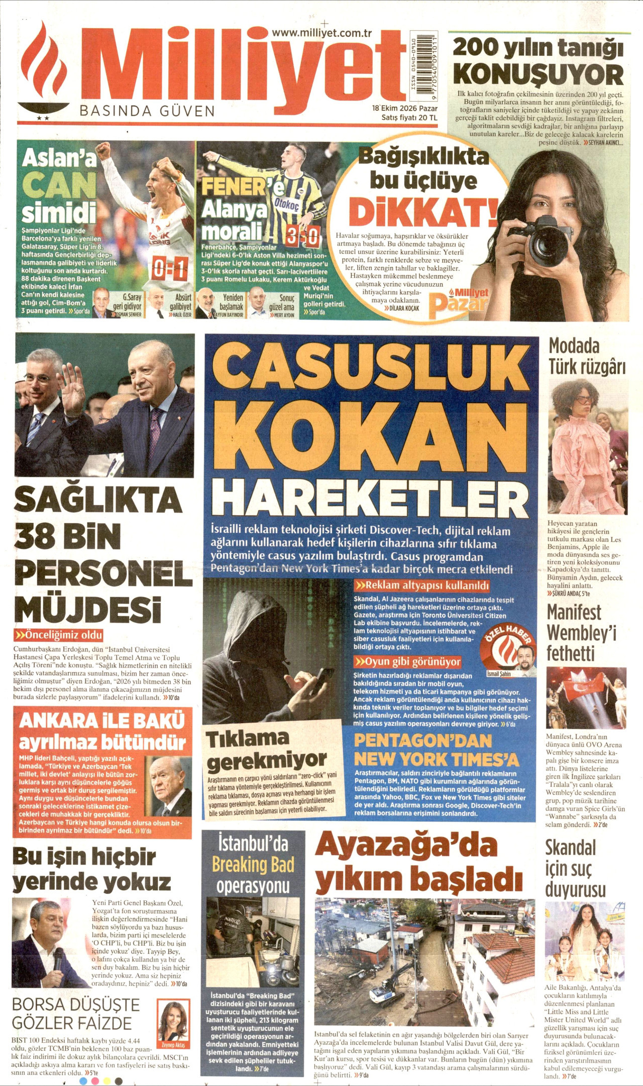 Gazeteler bugün ne yazdı? (18 Ekim) - 8. fotoğraf