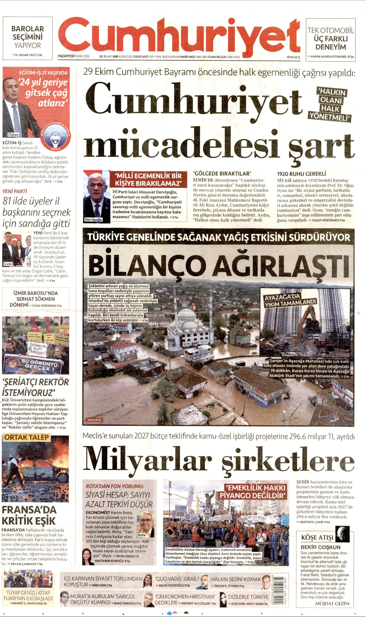 Gazeteler bugün ne yazdı? (19 Ekim) - 5. fotoğraf