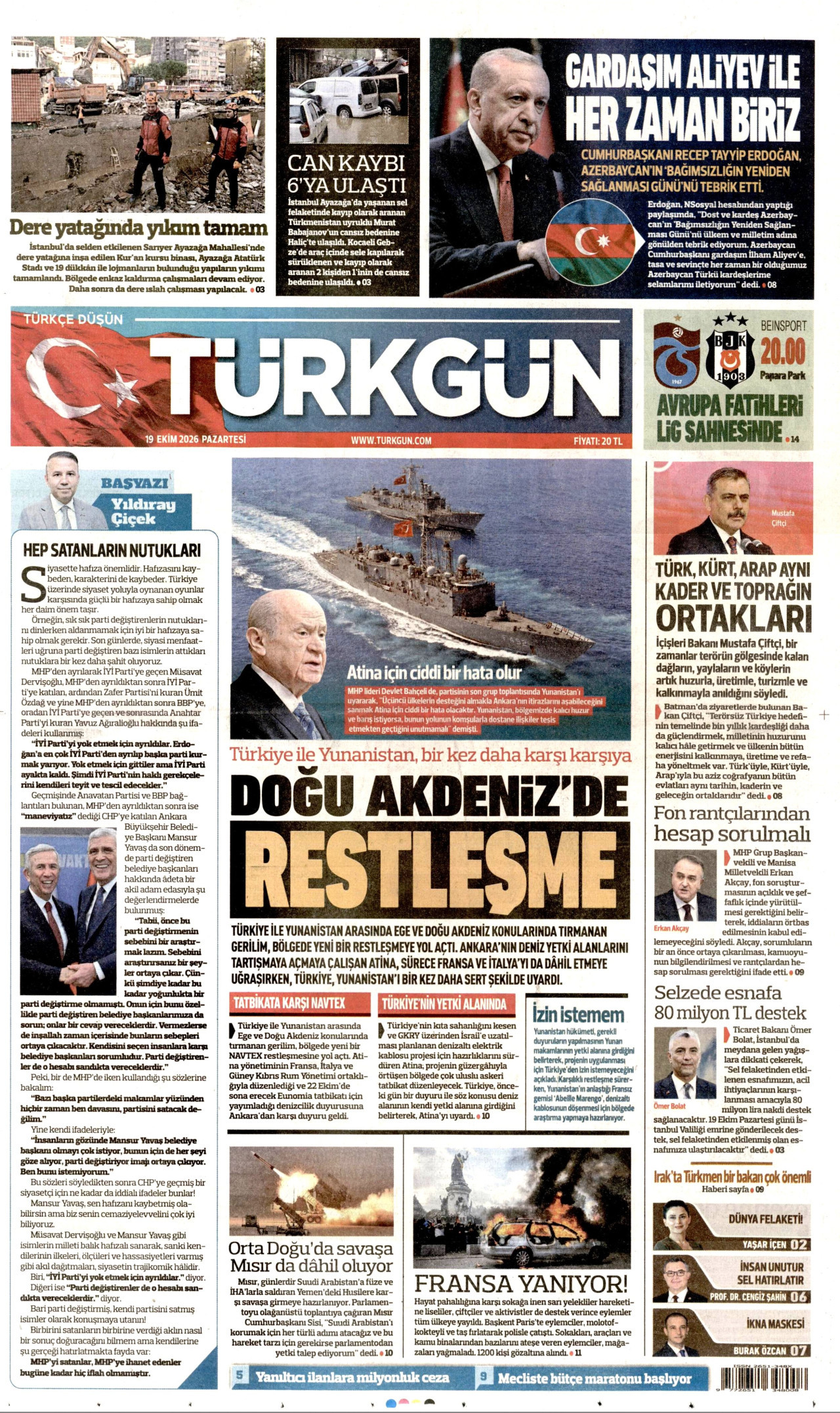Gazeteler bugün ne yazdı? (19 Ekim) - 7. fotoğraf